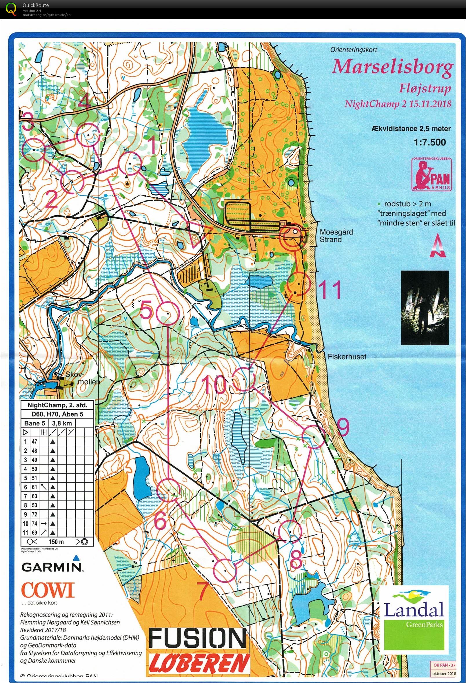 Marselisborg Fløjstrup, Nigtchamp 2, Bane D60, Pia Gade, 151118 (15.11.2018)