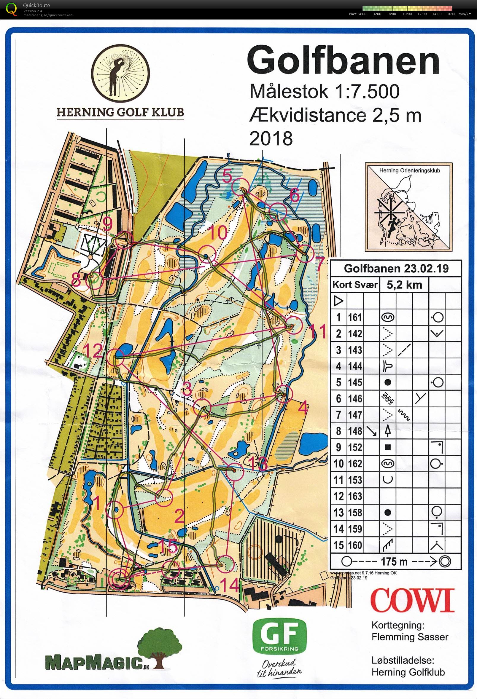 Golfbanen Herning, Bane Kort Svær, Pia Gade, 240219 (23.02.2019)