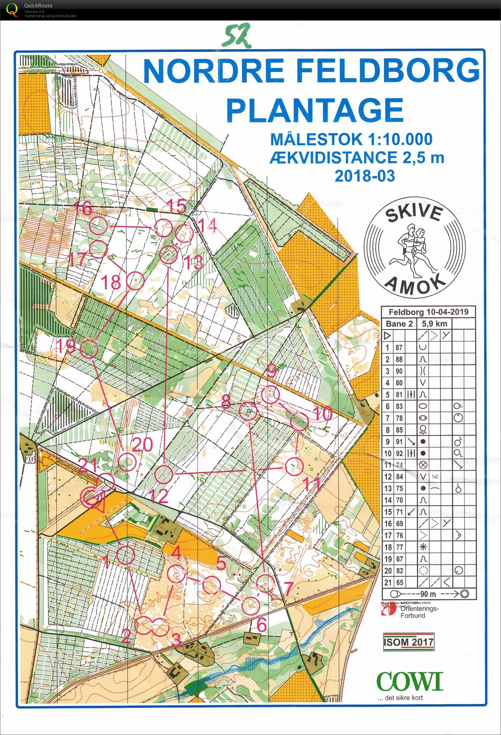 Nordre Feldborg plantage, bane 2 (10/04/2019)