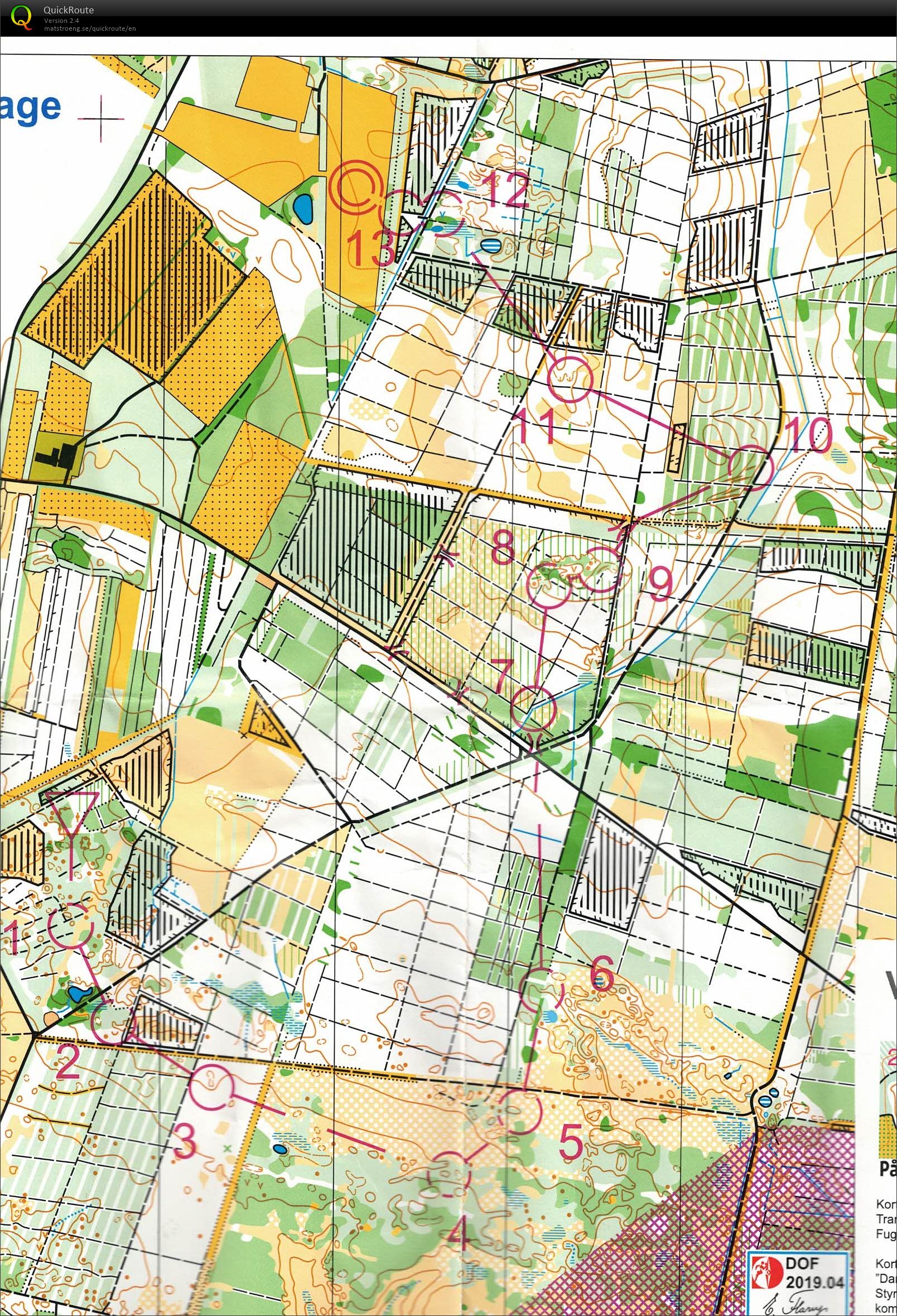 Stråsø Plantage, Påskeløbet 2. dag, D65, Pia Gade, 190419 (19-04-2019)