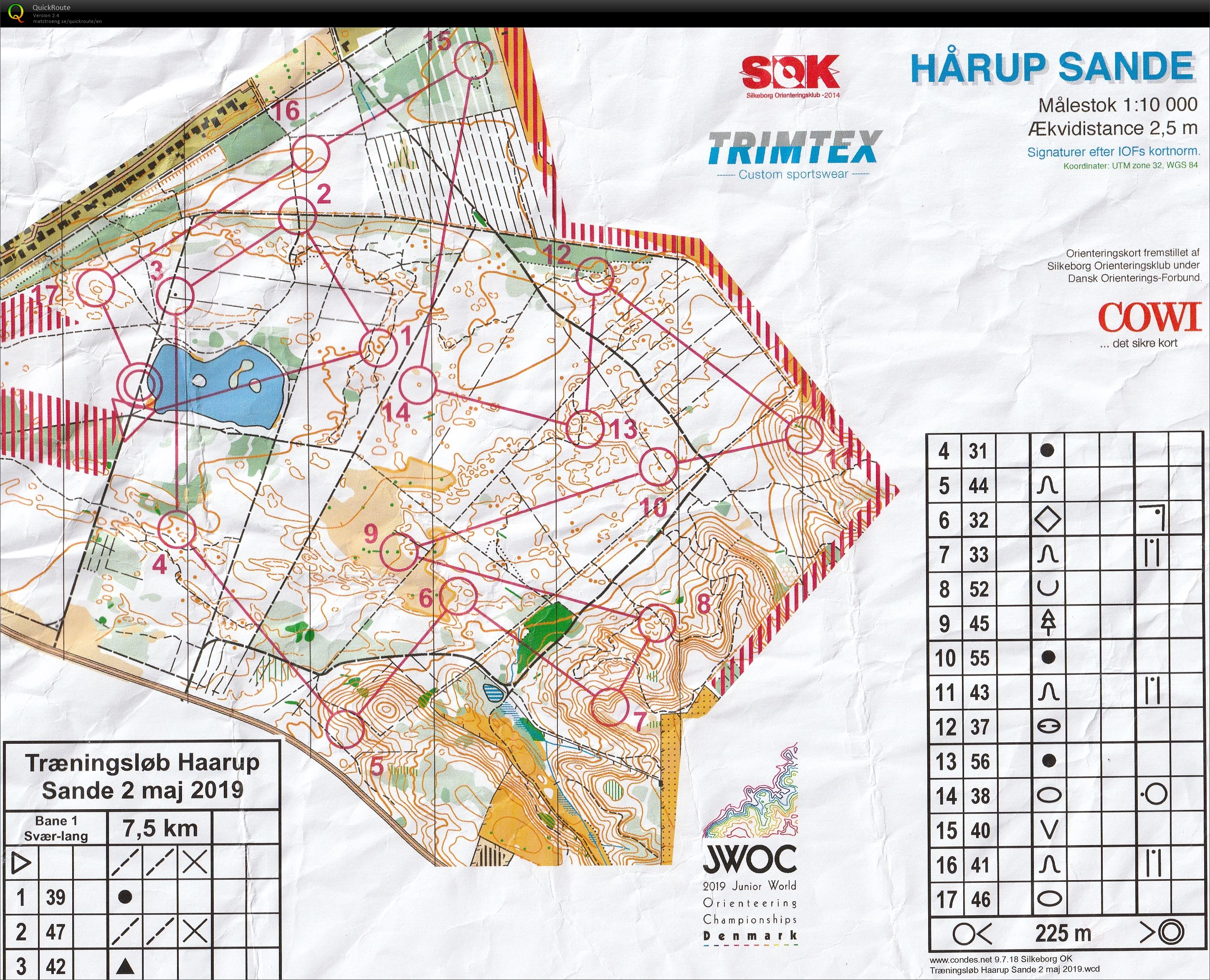 Hårup Sande - bane 1 (02-05-2019)