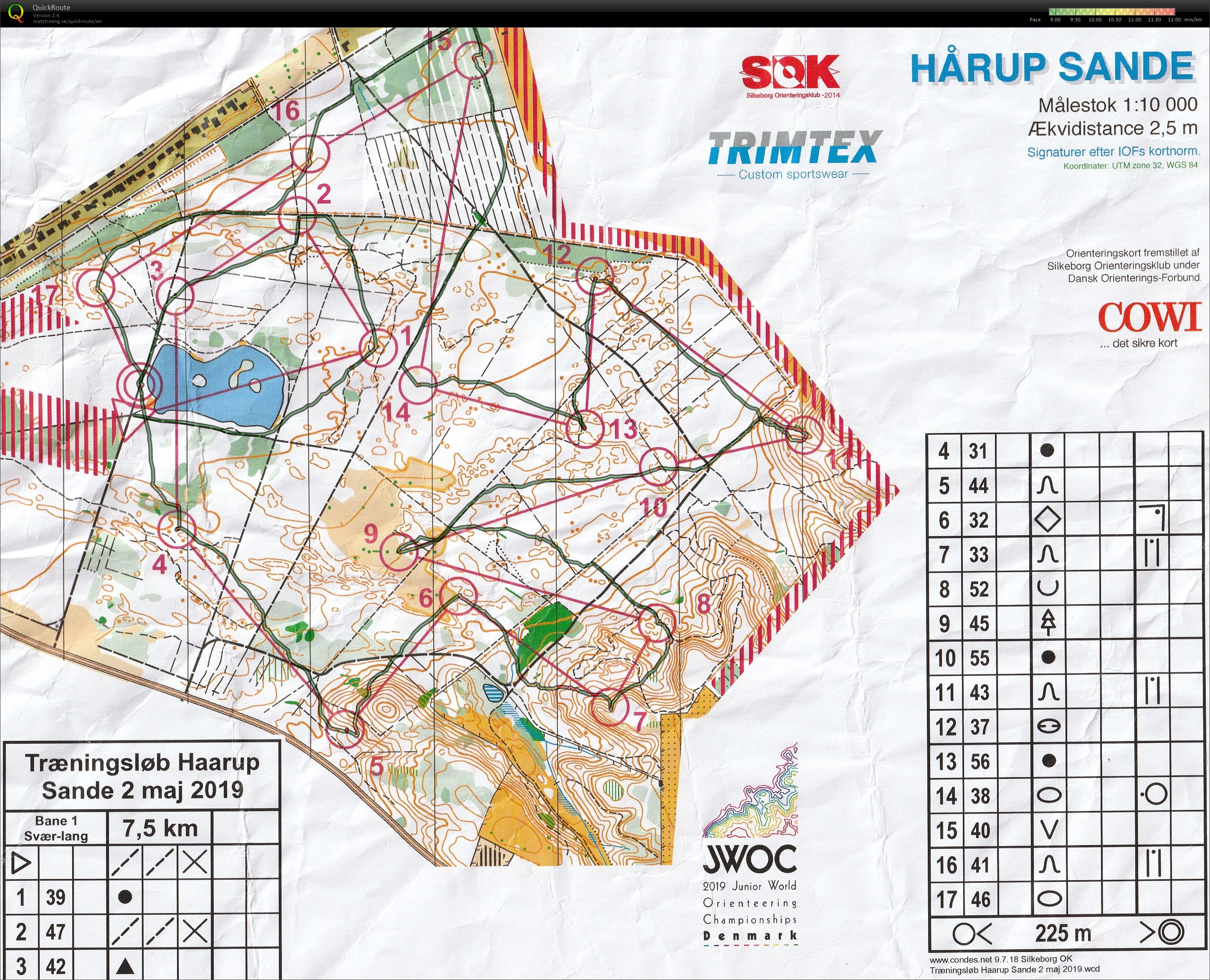 Hårup Sande - bane 1 (02-05-2019)