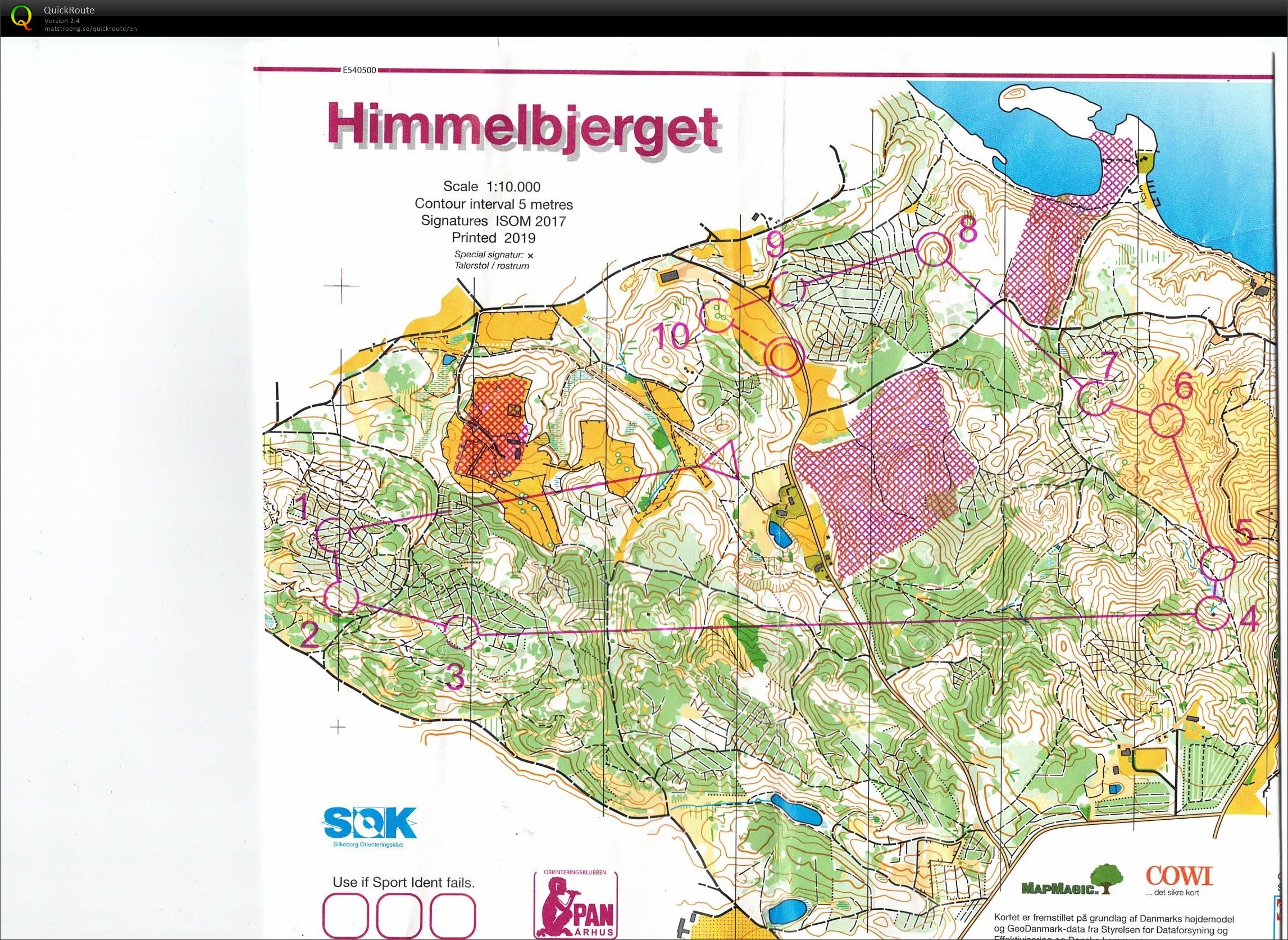 Himmelbjerget, JWOC testløb, Bane Åben 4, Pia Gade, 090619 (2019-06-09)