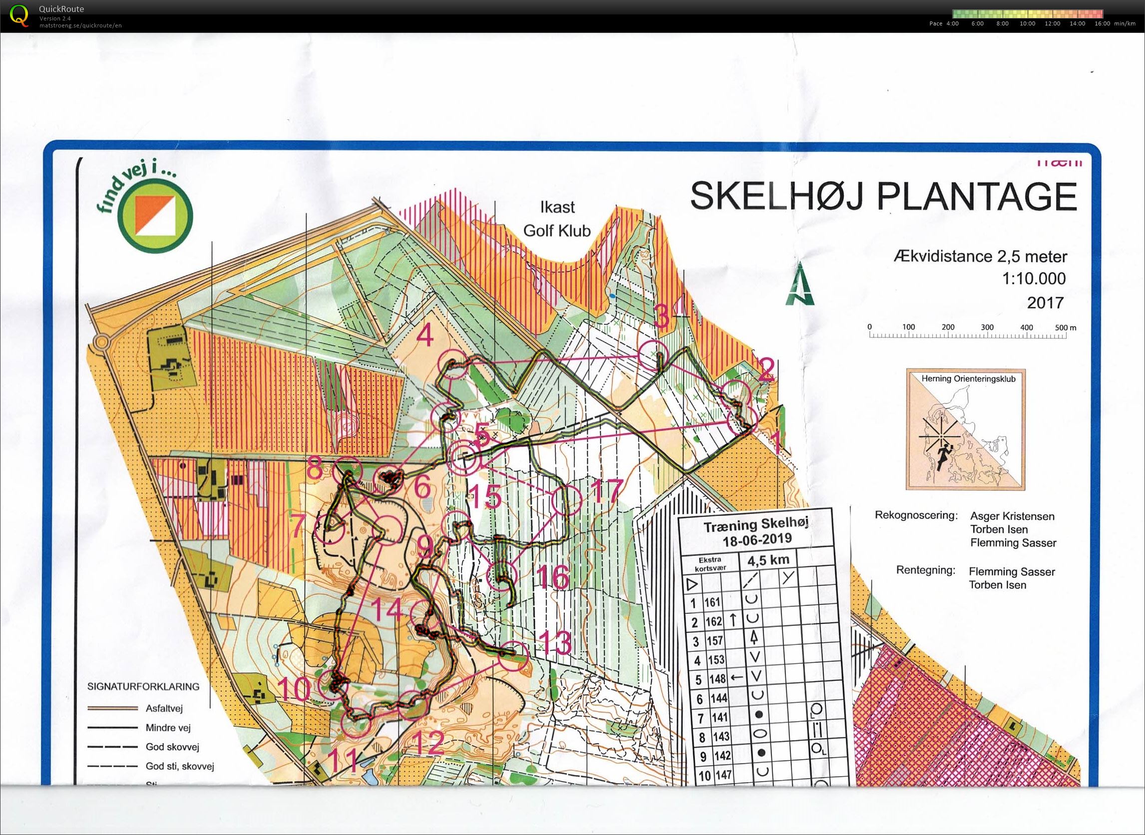 Skelhøj Plantage, Bane ekstra kort svær, Pia Gade, 180619 (18.06.2019)