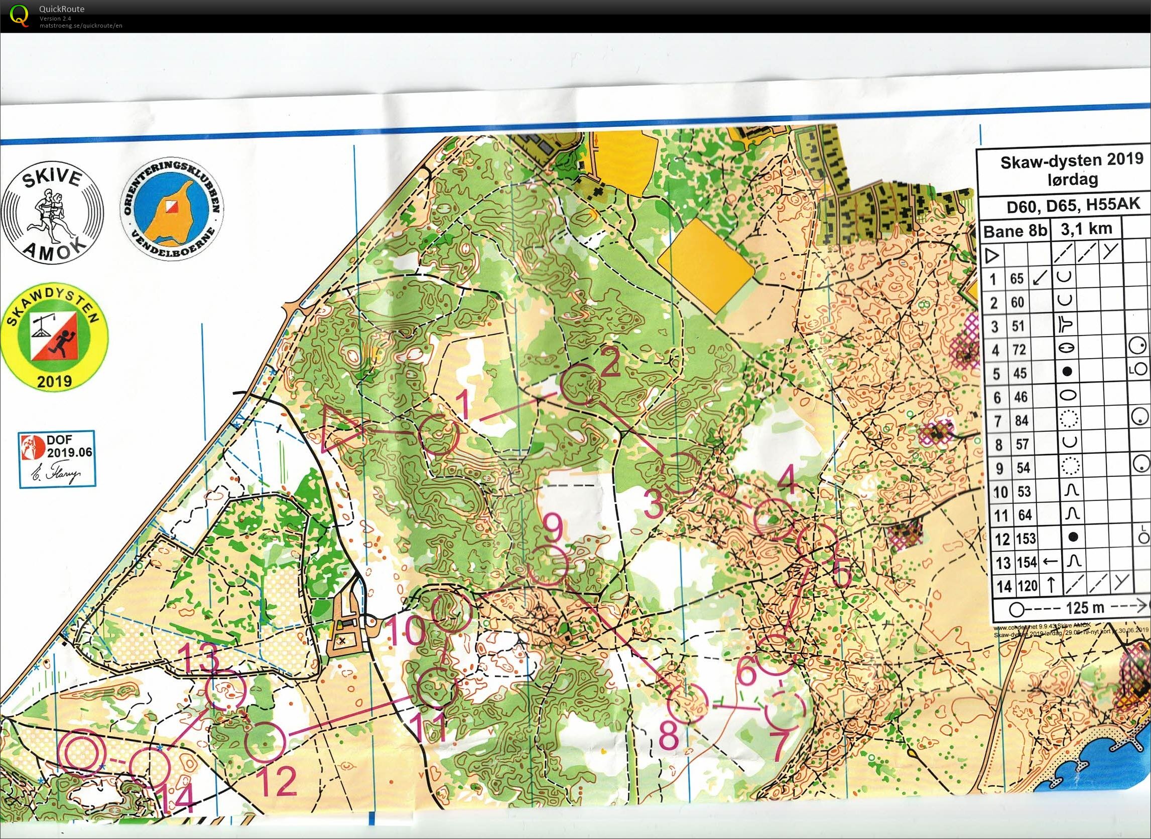 Kirkemilen, Skawdyst, Bane D65, Pia Gade, 130719 (13/07/2019)