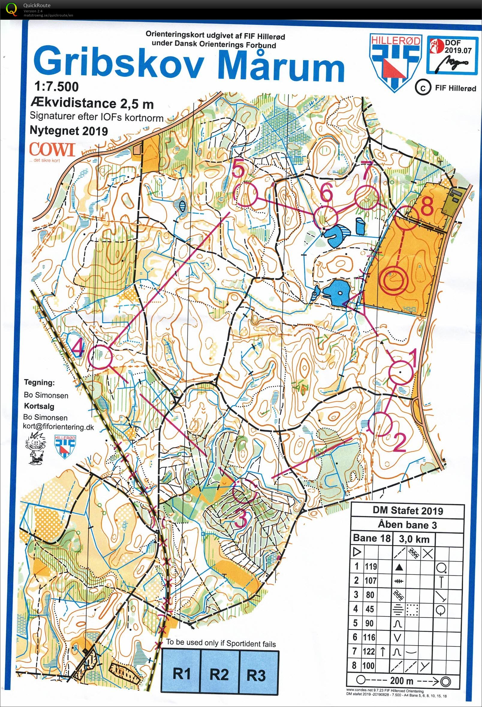 Gribskov Mårum, Åben bane 3, Pia Gade, 140919 (14-09-2019)