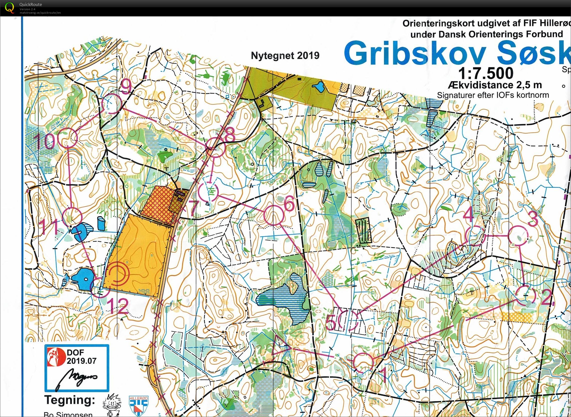 Gribskov Søskoven, DM Lang, Bane D65, Pia Gade, 150919 (15-09-2019)