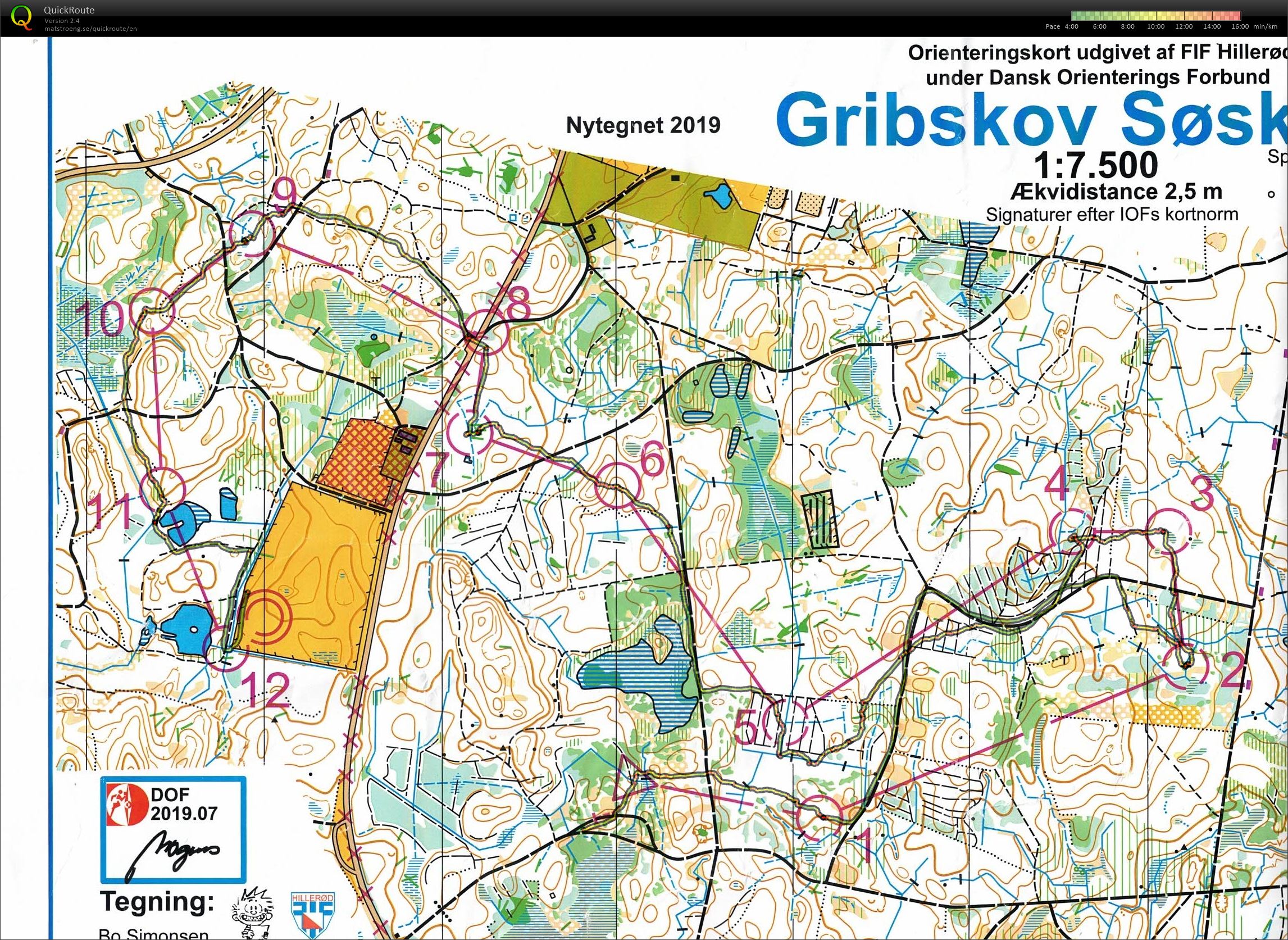 Gribskov Søskoven, DM Lang, Bane D65, Pia Gade, 150919 (15-09-2019)