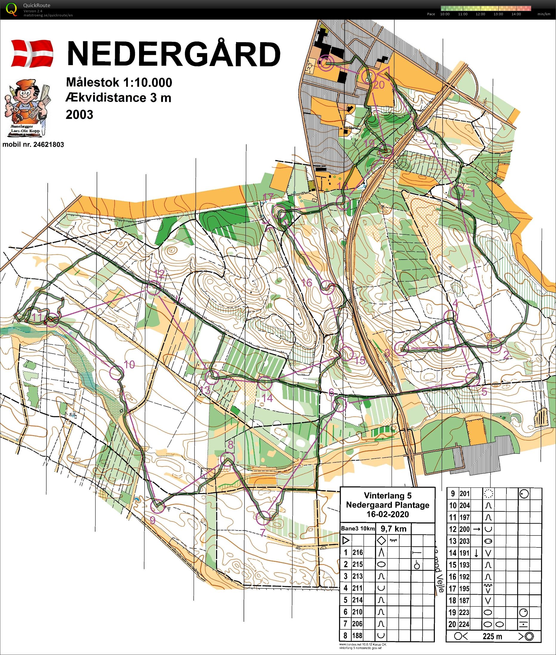 Vinterlangdistance Nedergård Skov - 10 km (2020-02-16)