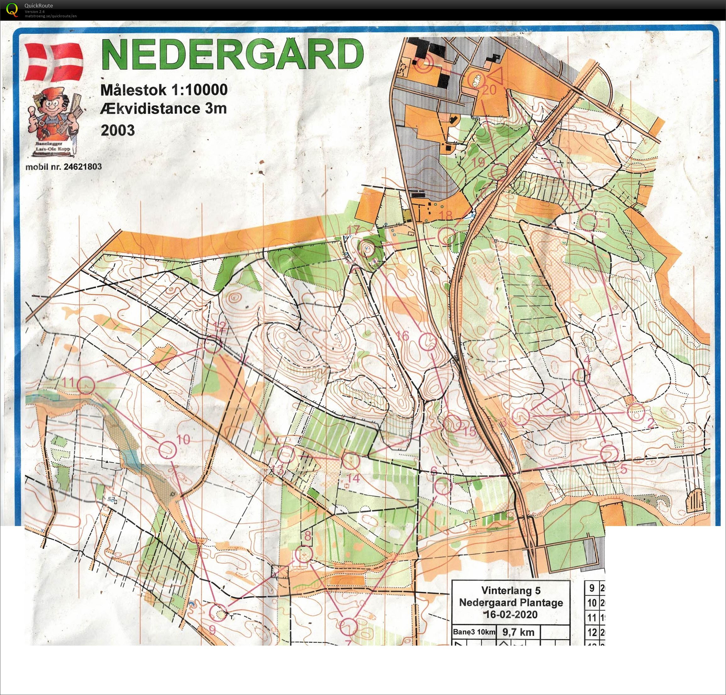 VL 5 Nedergård 10 km (16-02-2020)