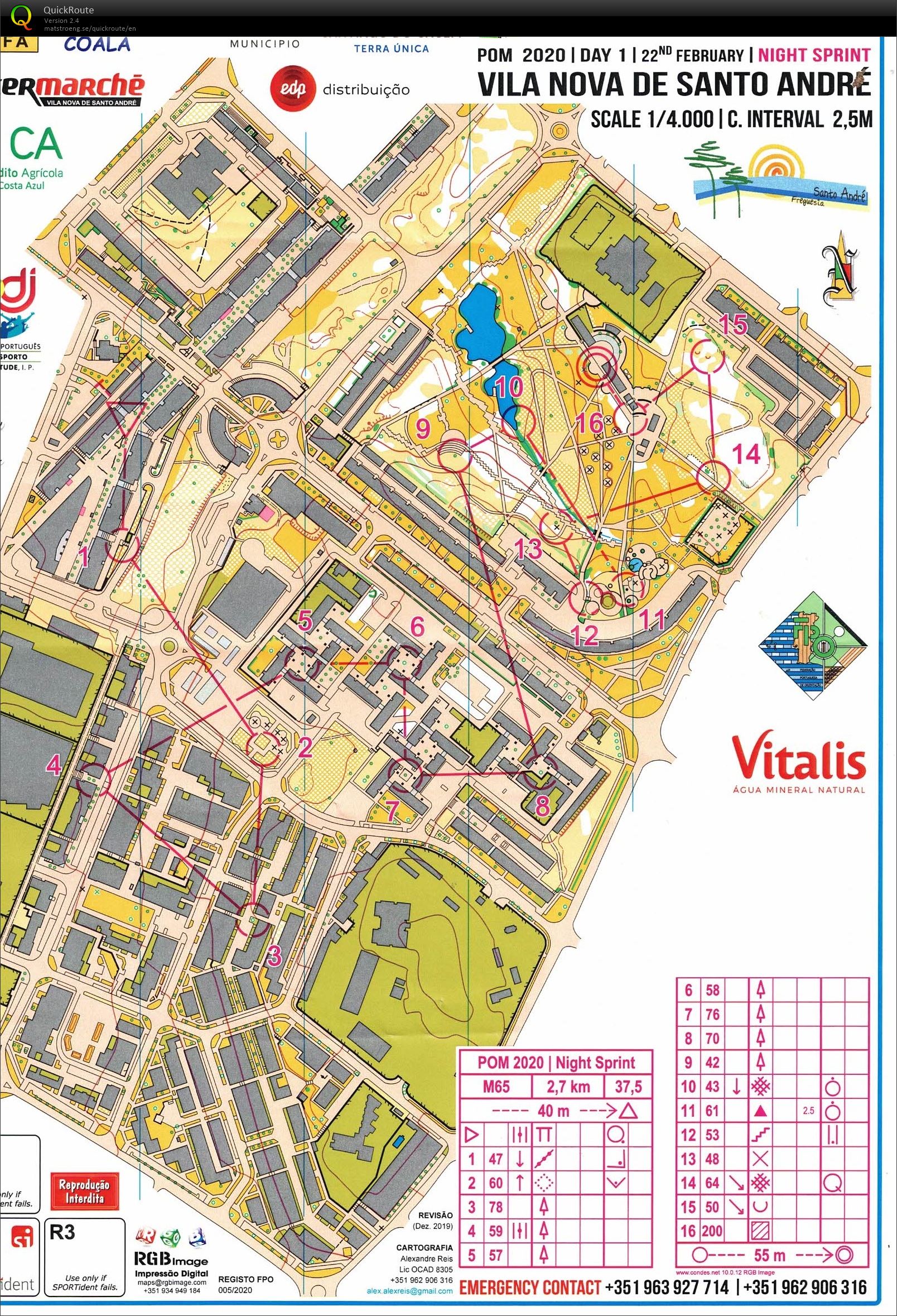 POM 2020, Vila Nova de Santo Andre, Night sprint, M65  (2020-02-22)