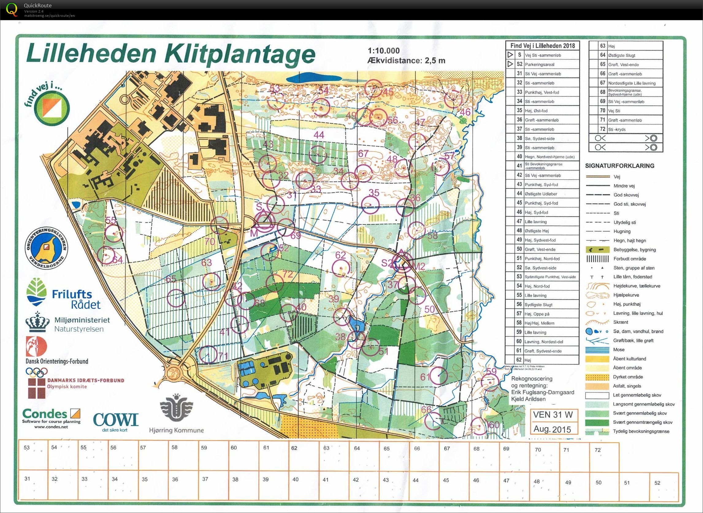 Lilleheden Klitplantage, faste poster (15.03.2020)