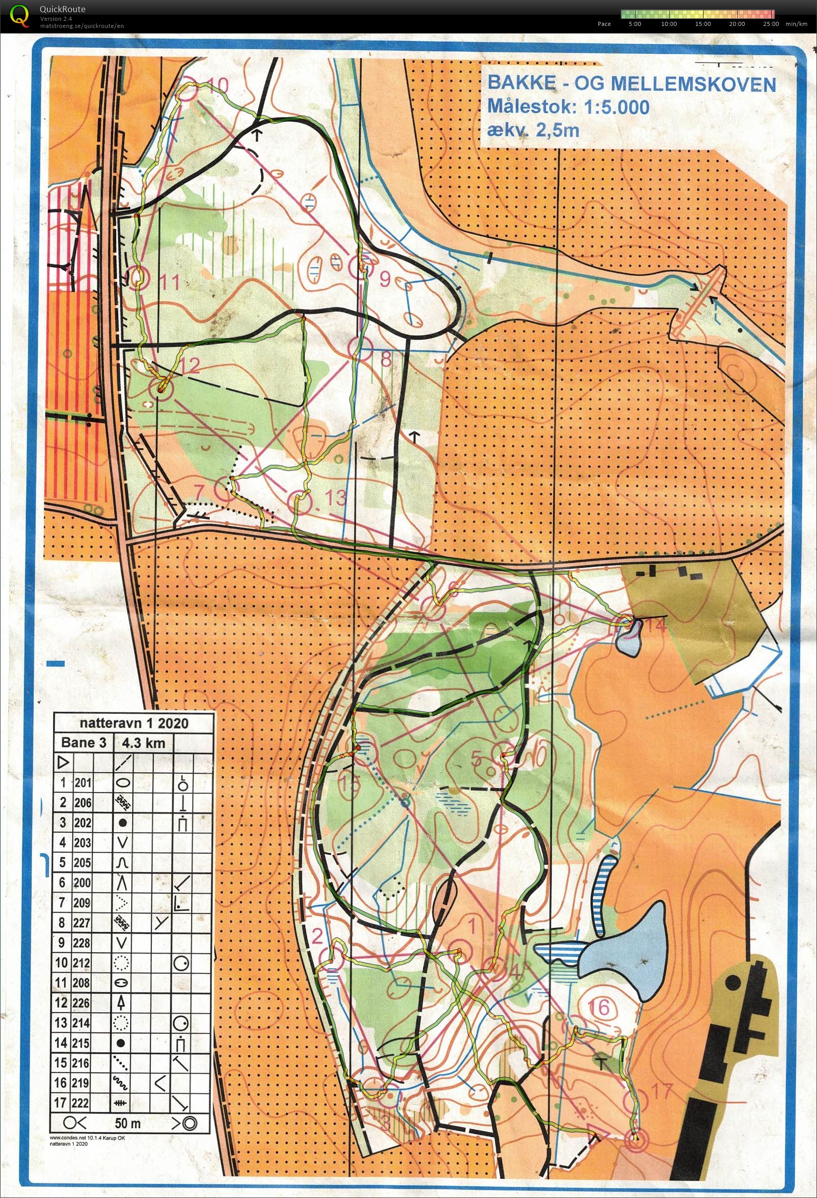 Bakke- og Mellemskoven Natteravn 1 bane 3 (08-10-2020)