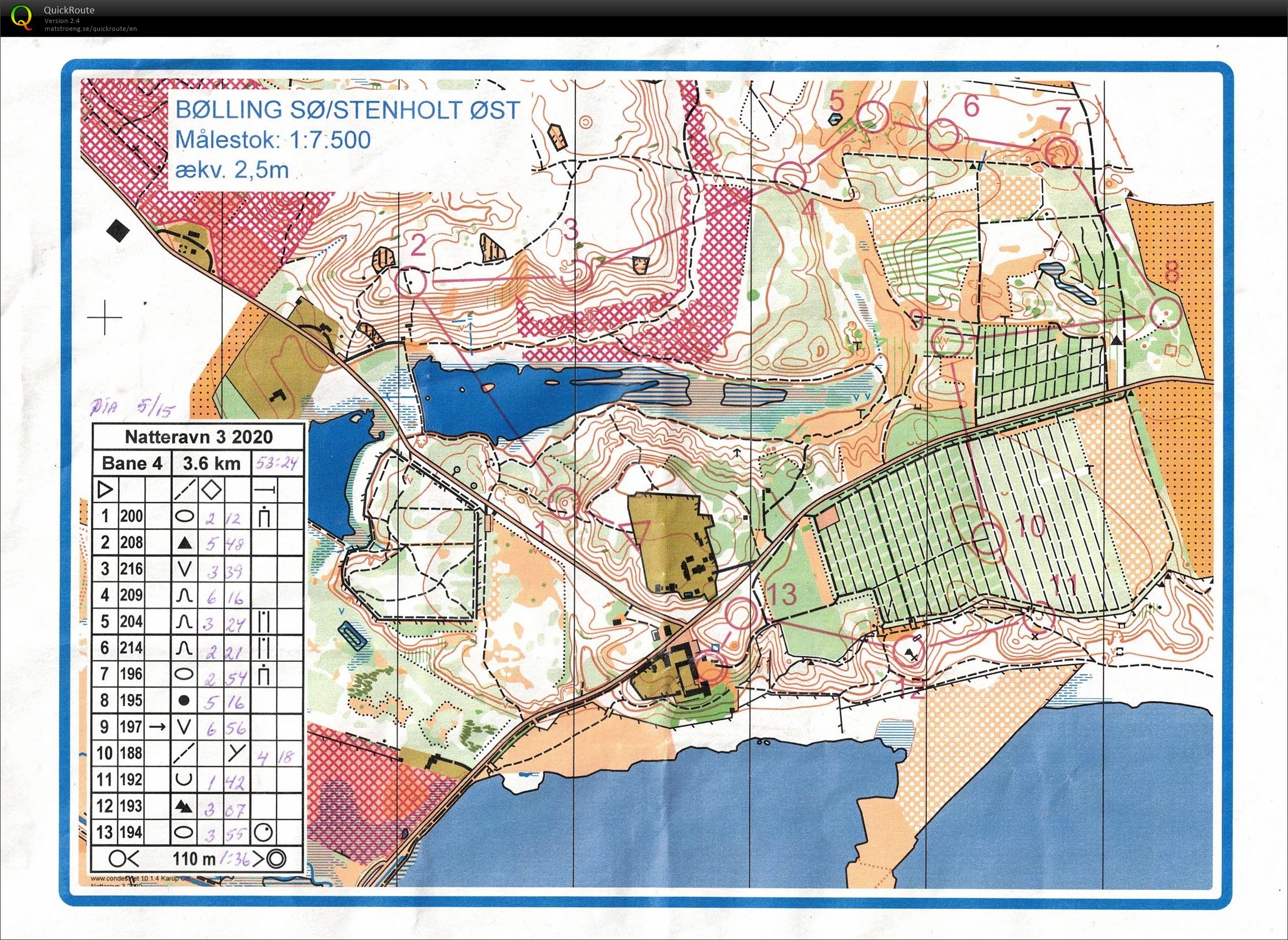 Bølling Sø / Stenholt Øst, Natteravn 3, Bane 4, Pia Gade, 211020 (2020-10-21)