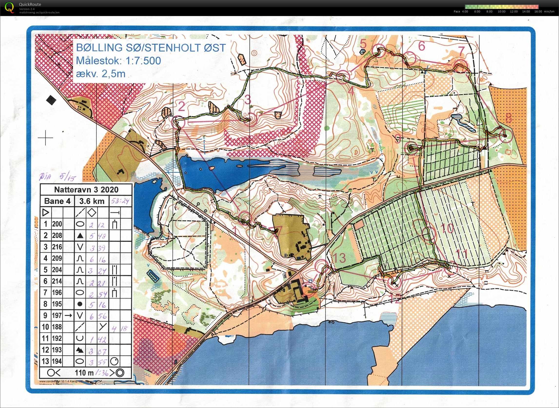 Bølling Sø / Stenholt Øst, Natteravn 3, Bane 4, Pia Gade, 211020 (2020-10-21)