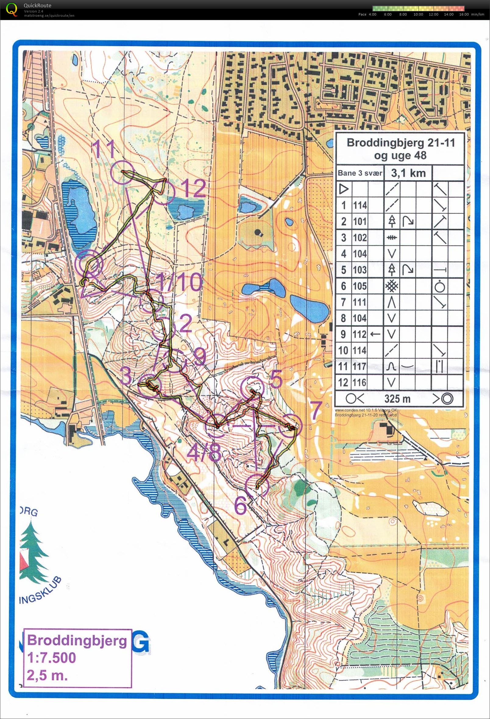 Broddingbjerg, Bane 3 svær, Pia Gade, 221120 (2020-11-22)