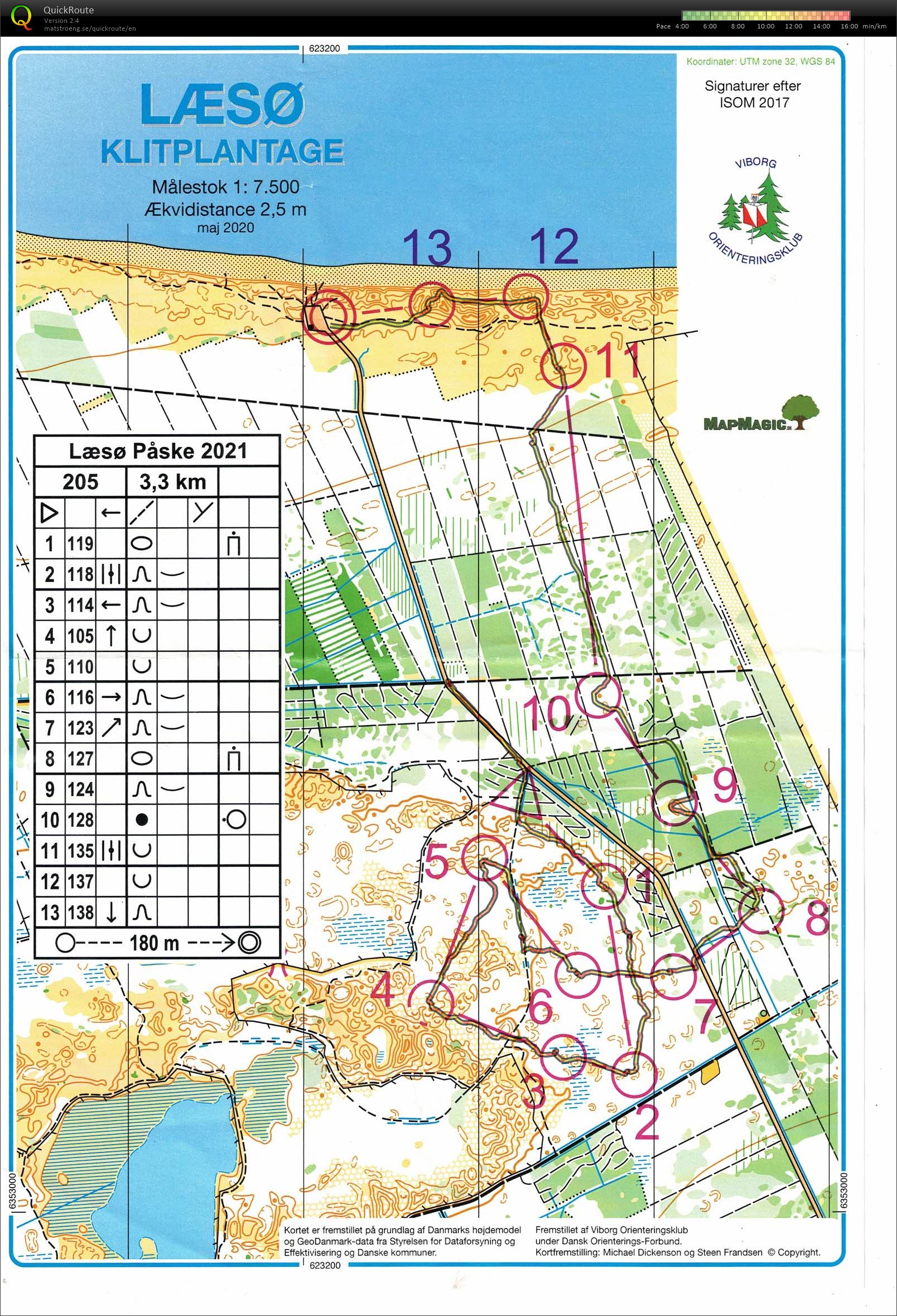 Læsø Klitplantage, Påsken 2021, Bane 205, Pia Gade, 030421 (03/04/2021)