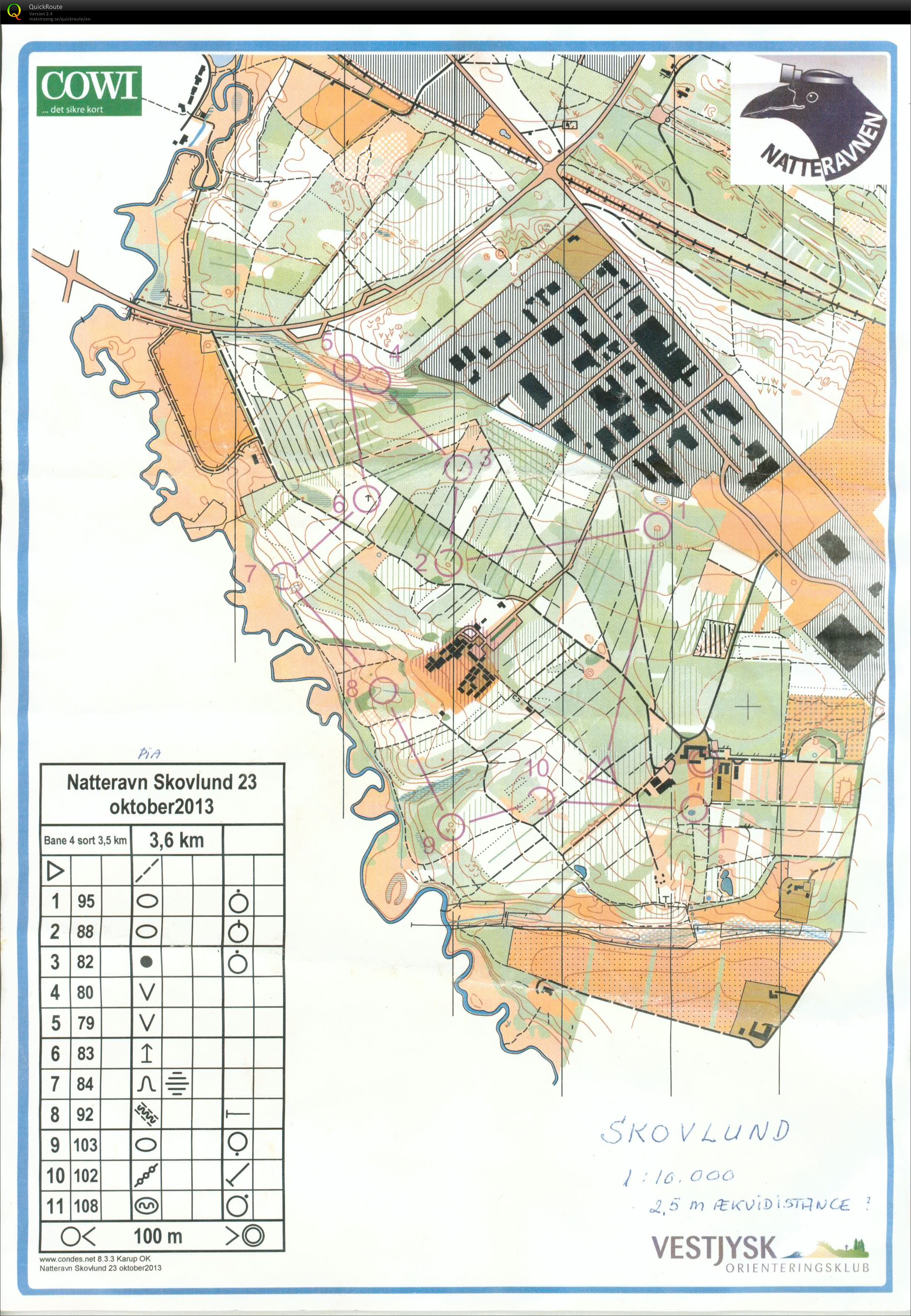 Skovlund, Natteravn 2, Bane 4, Pia Gade, 231013 (23.10.2013)