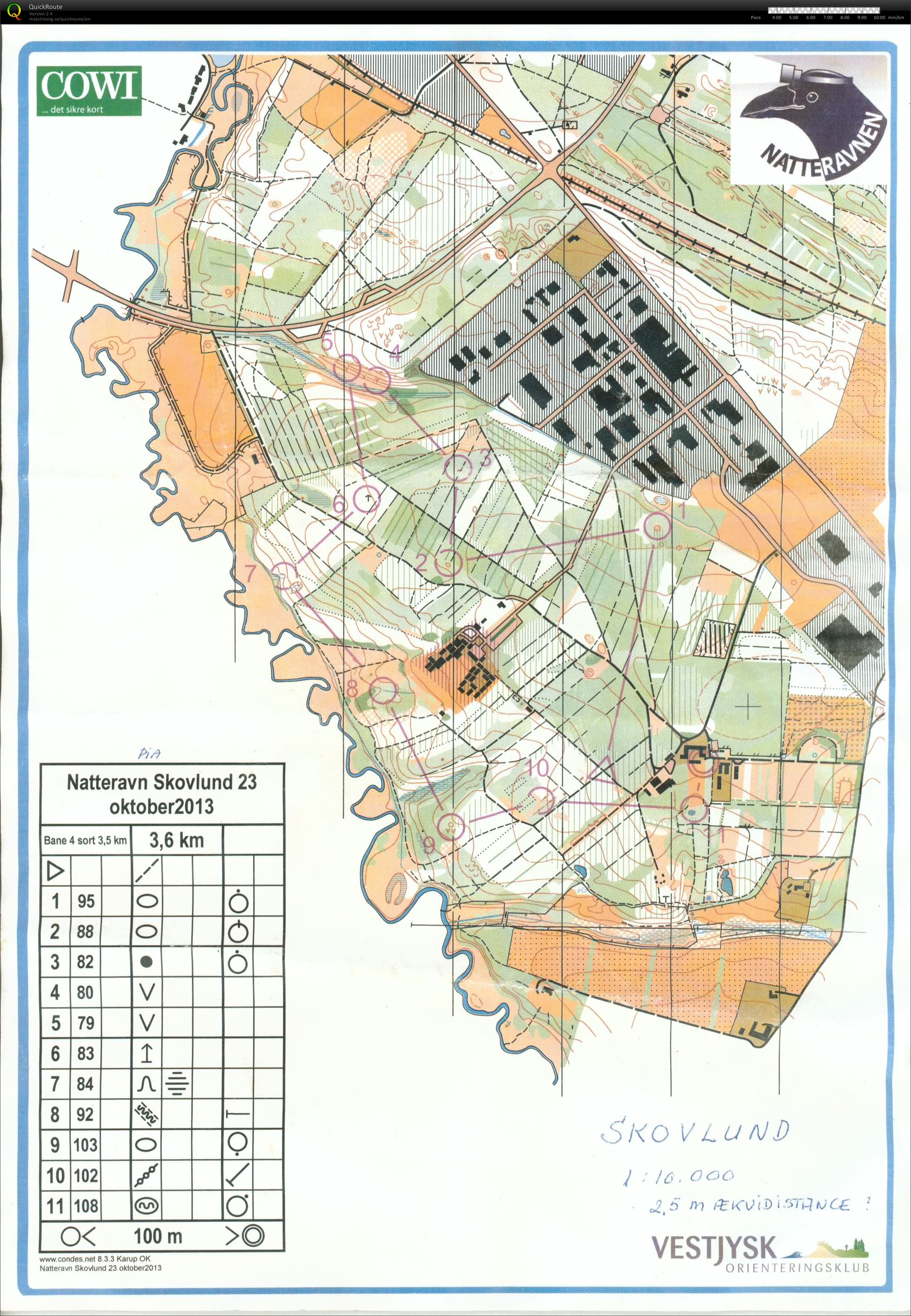 Skovlund, Natteravn 2, Bane 4, Pia Gade, 231013 (23.10.2013)