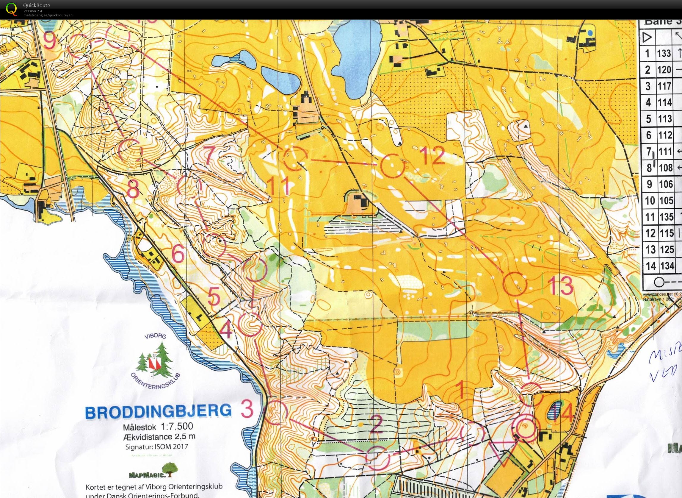 Broddingbjerg, Nat, Bane 3 (2021-10-20)