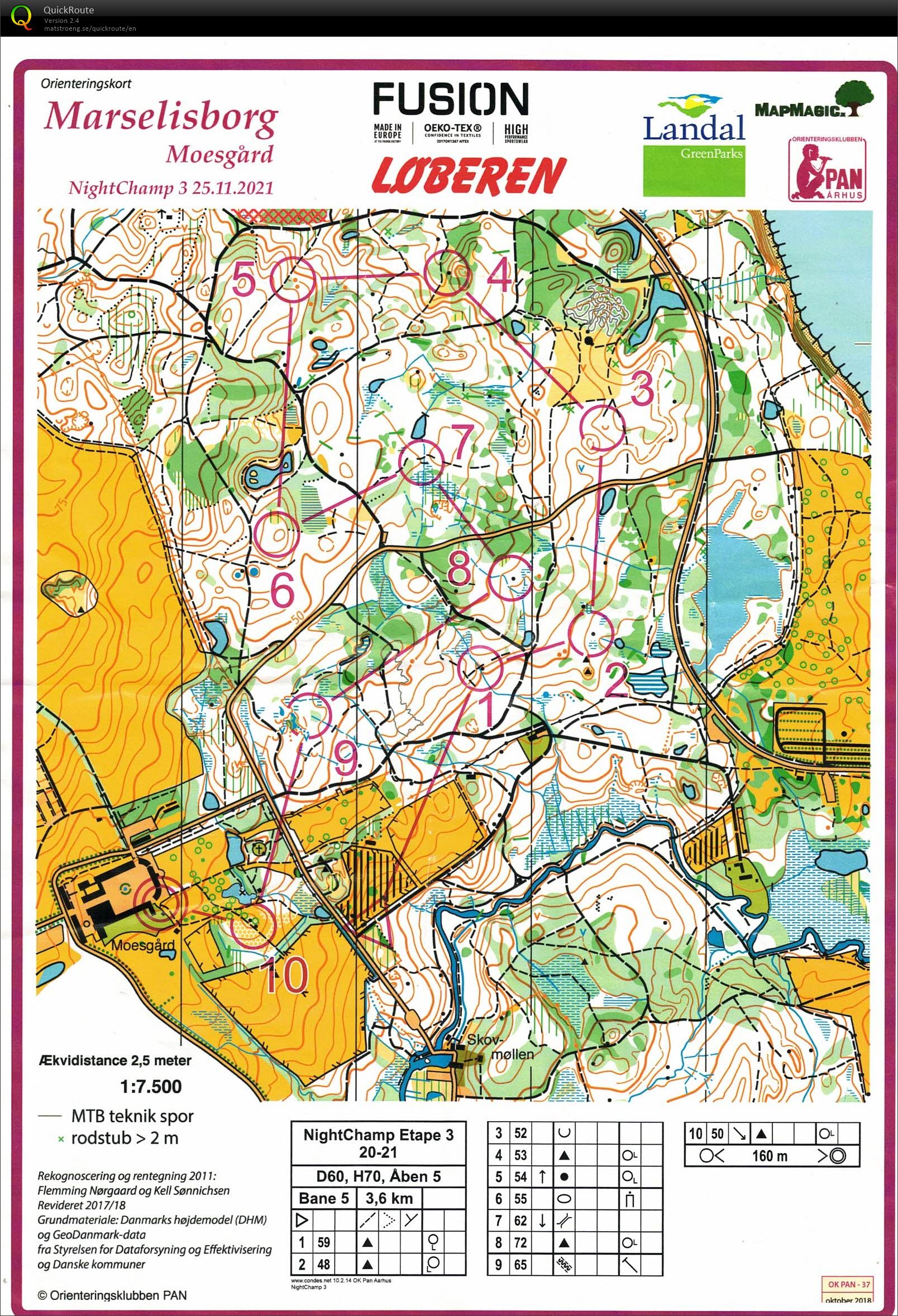 Marselisborg Moesgård, Nigthchamp 3, Bane 5, Pia Gade, 251121 (25-11-2021)