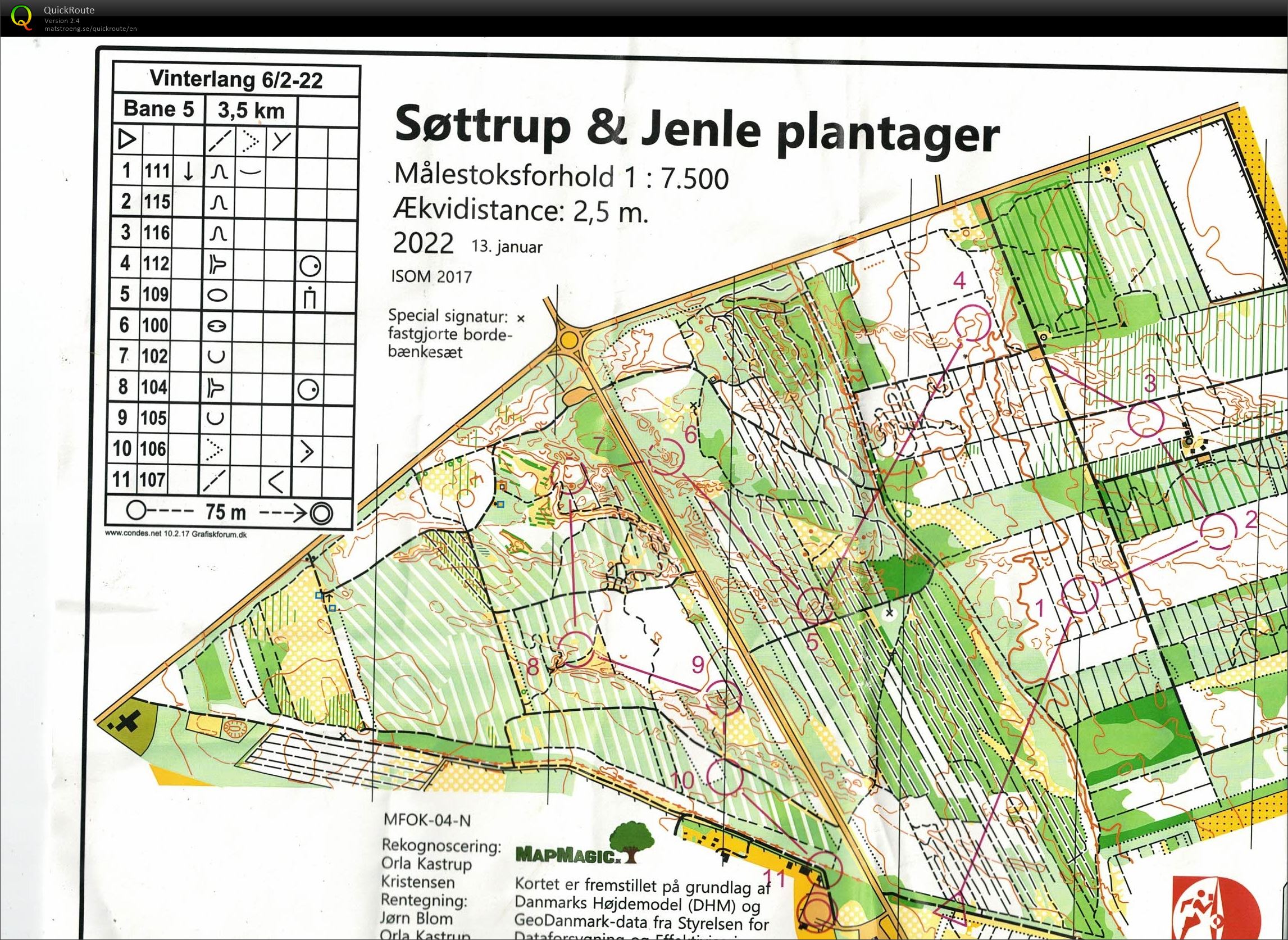 Søttrup Jenle Plantager, Vinterlang, Bane 5, Pia Gade, 060222 (06-02-2022)