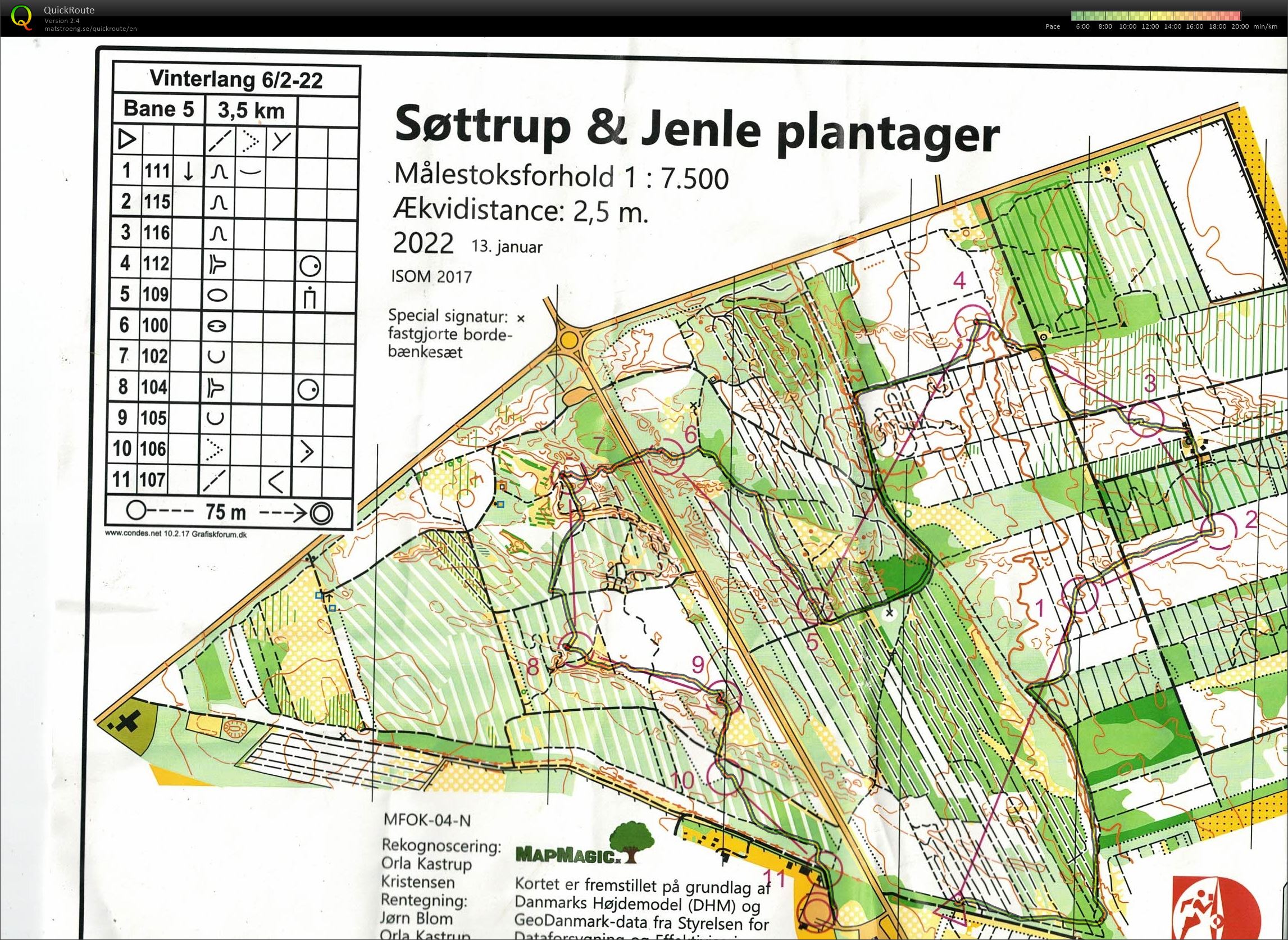 Søttrup Jenle Plantager, Vinterlang, Bane 5, Pia Gade, 060222 (06.02.2022)