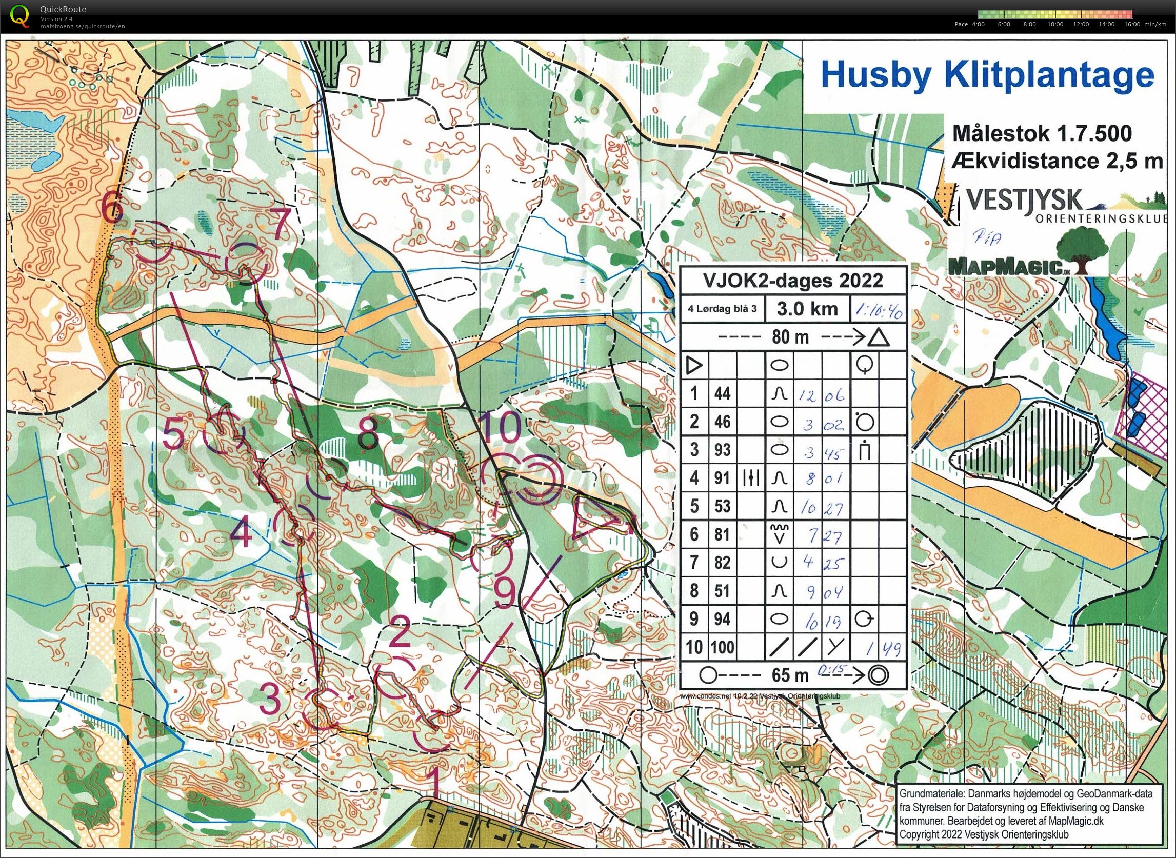 Husby Klitplantage, Vestysk 2-dages, Bane 3 km svær, Pia Gade, 180622 (18.06.2022)