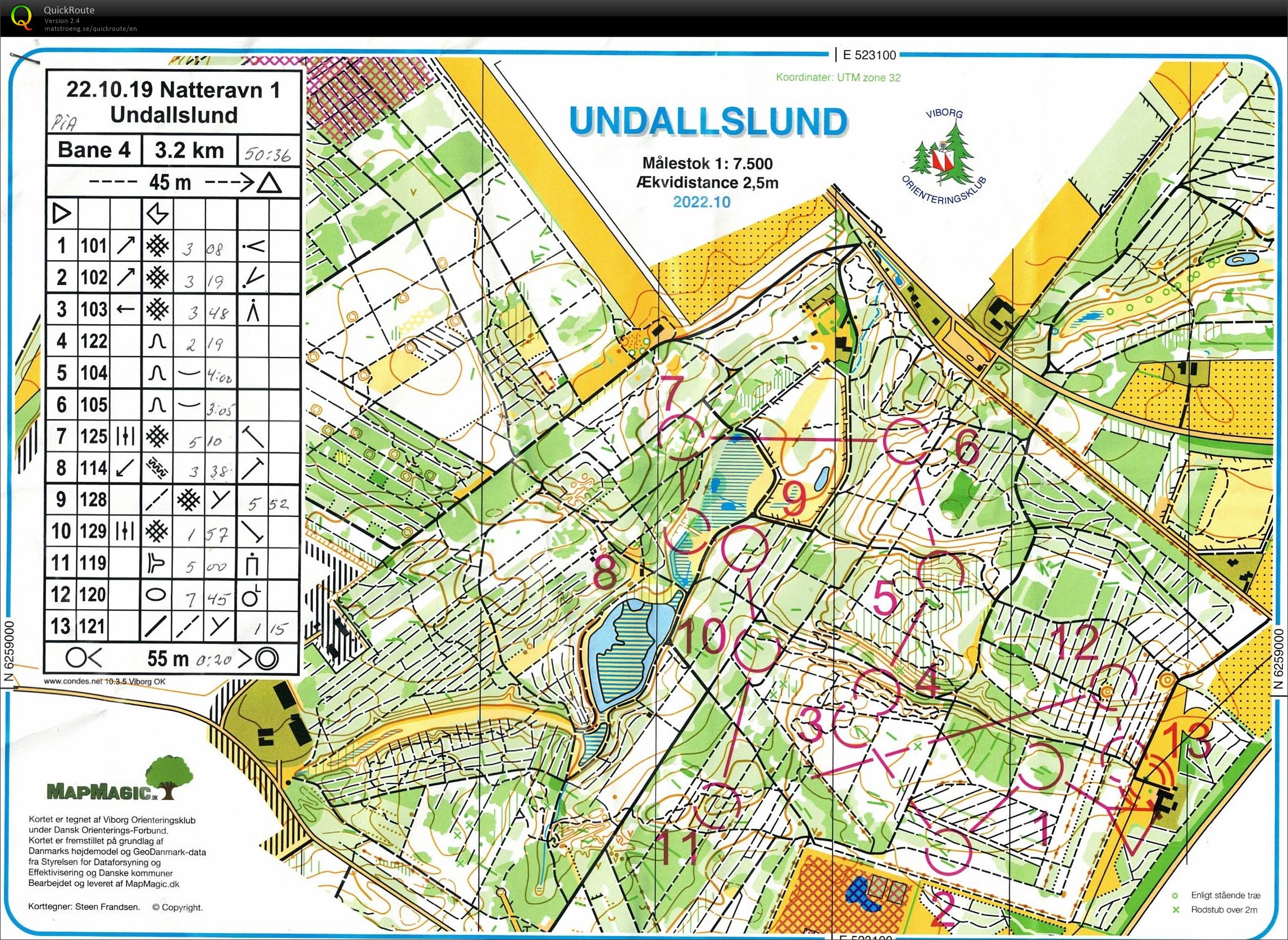 Undallslund, Natteravn 1, Bane 4, Pia Gade, 191022 (19-10-2022)