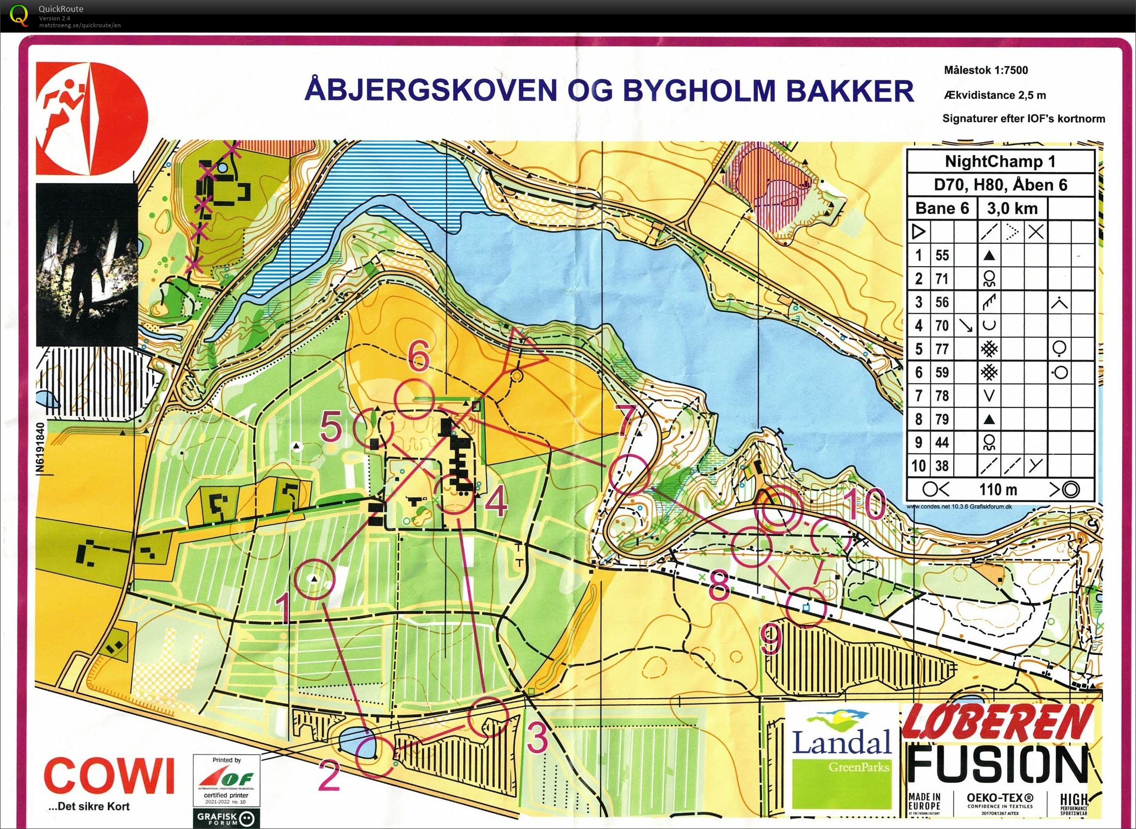 Åbjergskoven, Nightchamp 1, Bane 6, Pia Gade, 101122 (2022-11-10)