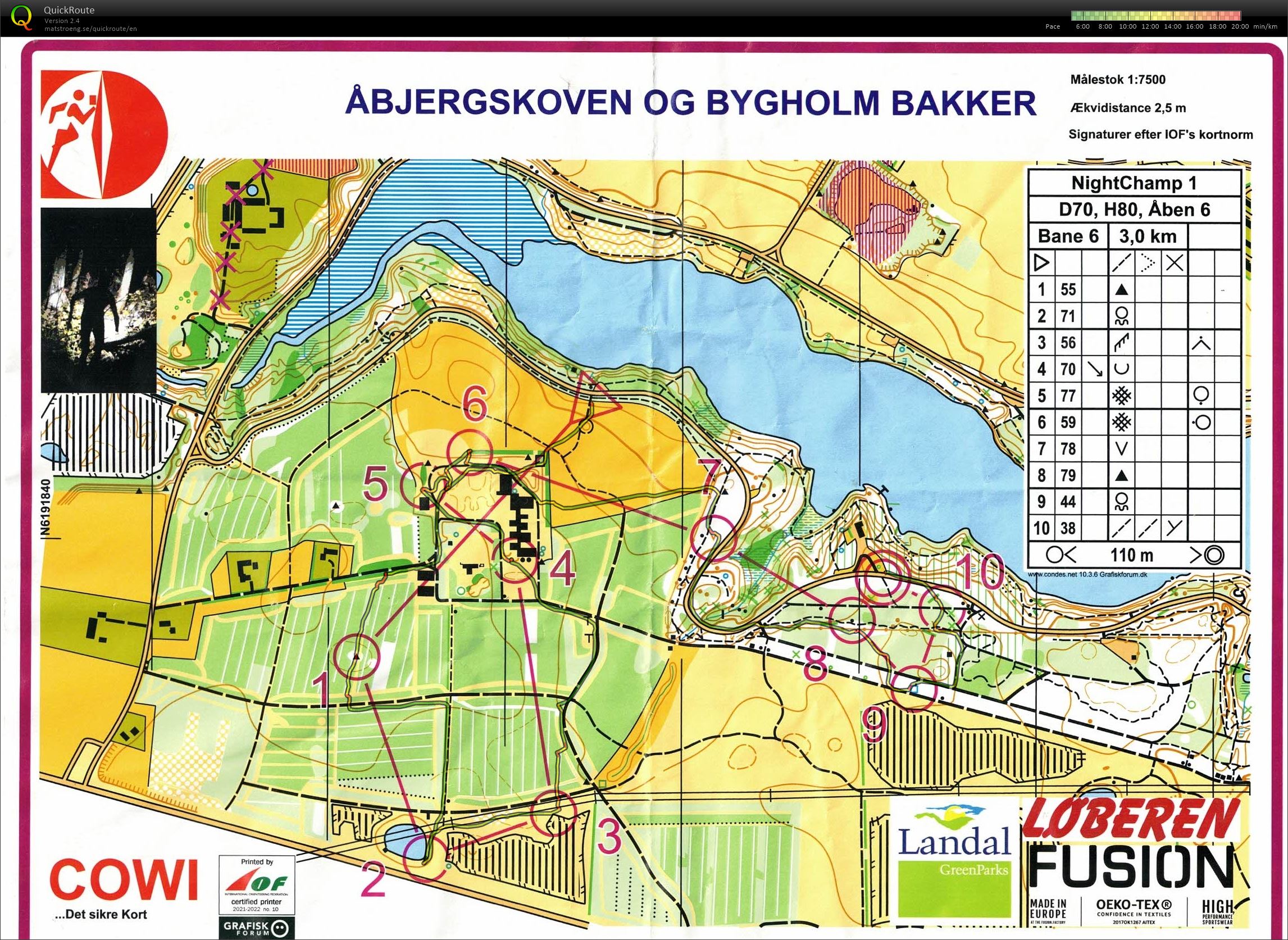 Åbjergskoven, Nightchamp 1, Bane 6, Pia Gade, 101122 (10.11.2022)