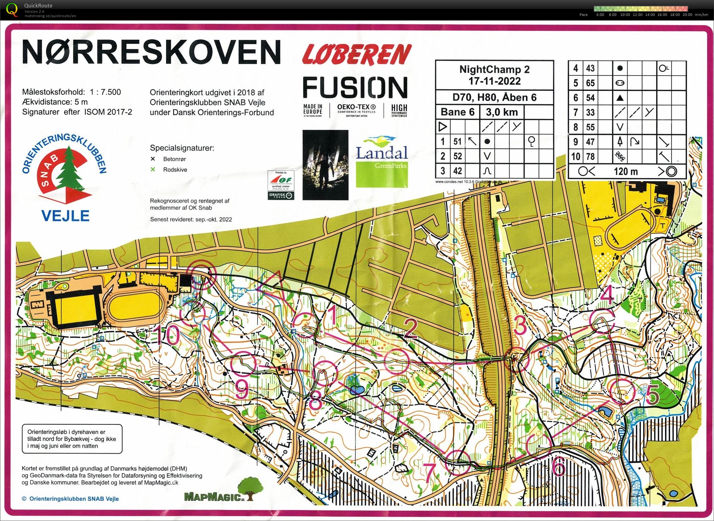 Nørreskoven, Nightchamp 2, Bane 6, Pia Gade (2022-11-17)