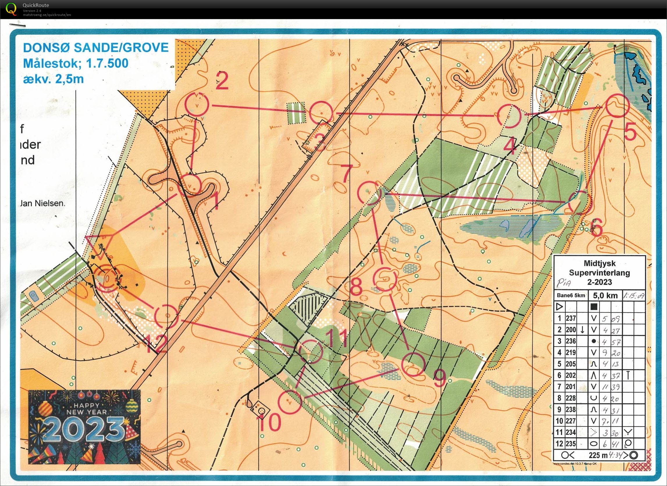 Donsø Sande, Supervinterlang, Bane 5 km, Pia Gade, 010123 (2023-01-01)