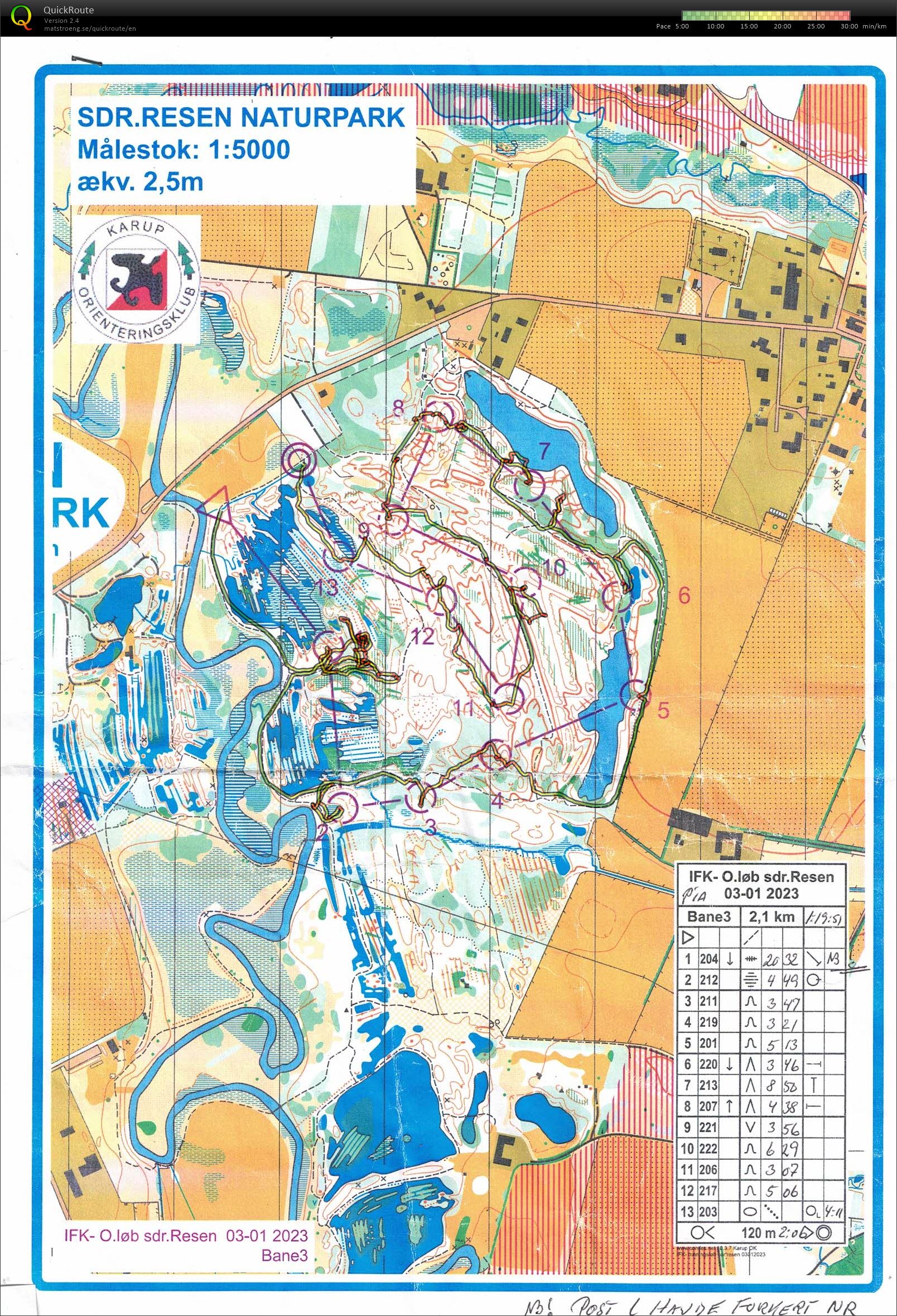 Sdr. Resen Naturpark, IFK, Bane 3, Pia Gade, 030123 (03-01-2023)