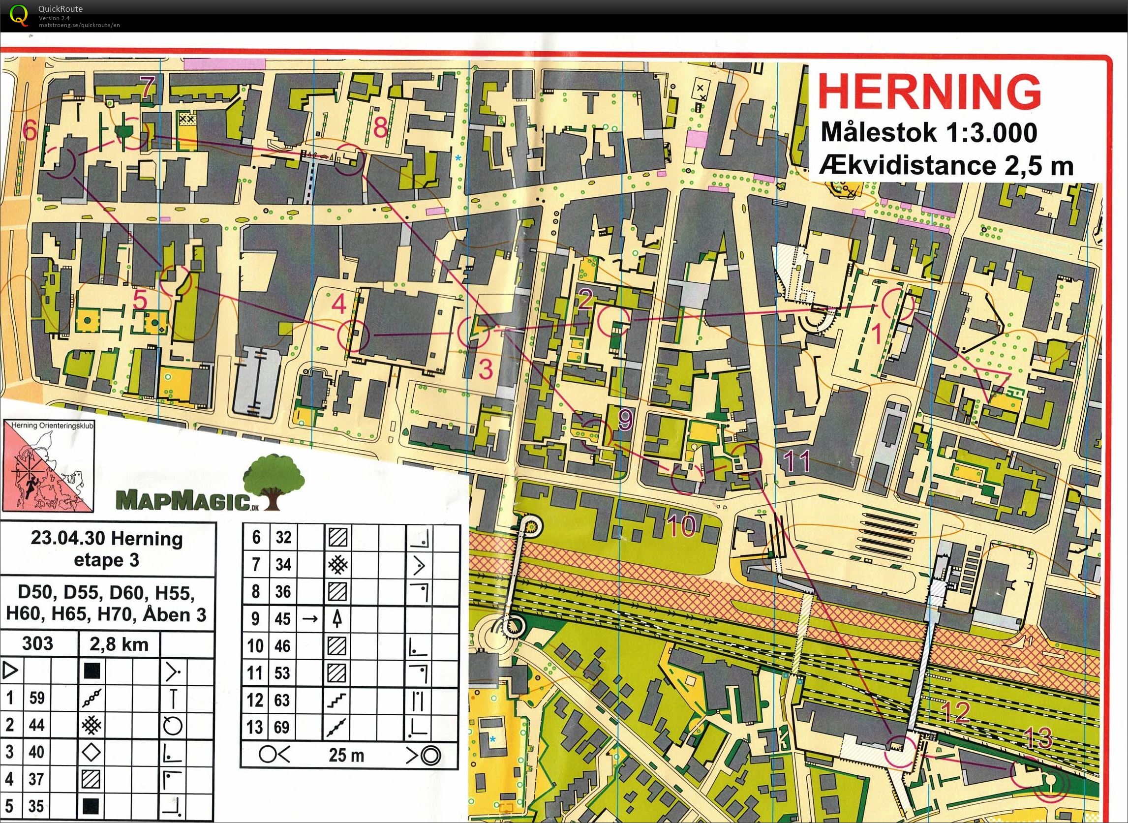 Herning by sprint 1, H70 (30.04.2023)