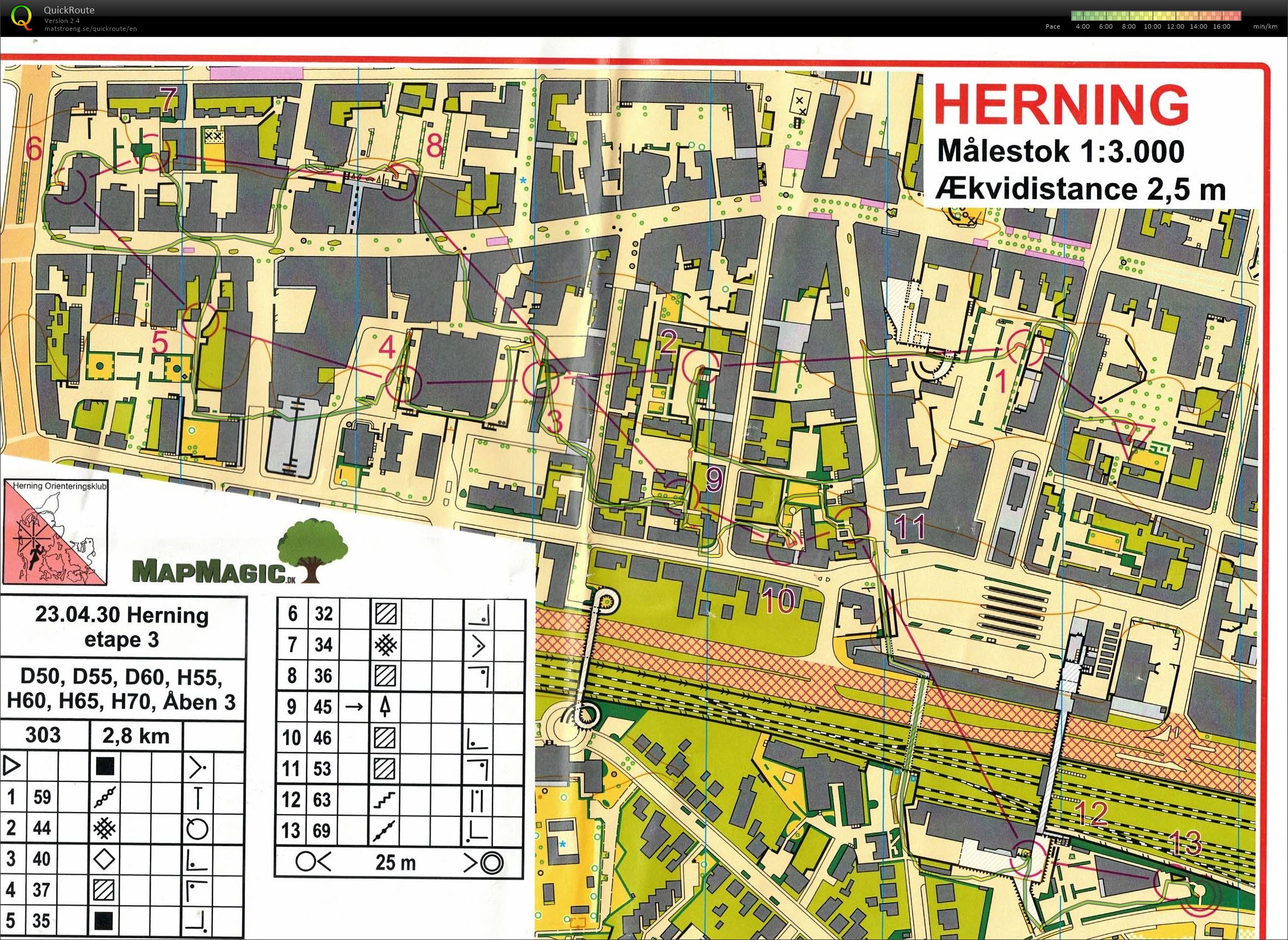 Herning by sprint 1, H70 (30.04.2023)