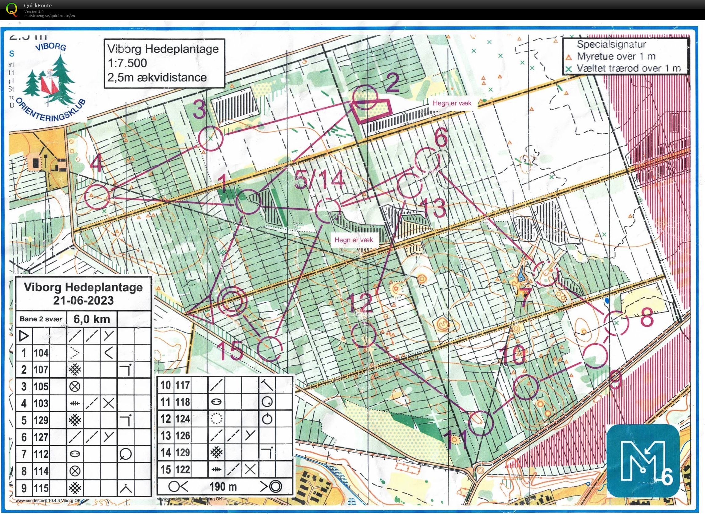 Viborg Hedeplantage, ViKaSki, Bane 2 (2023-06-21)