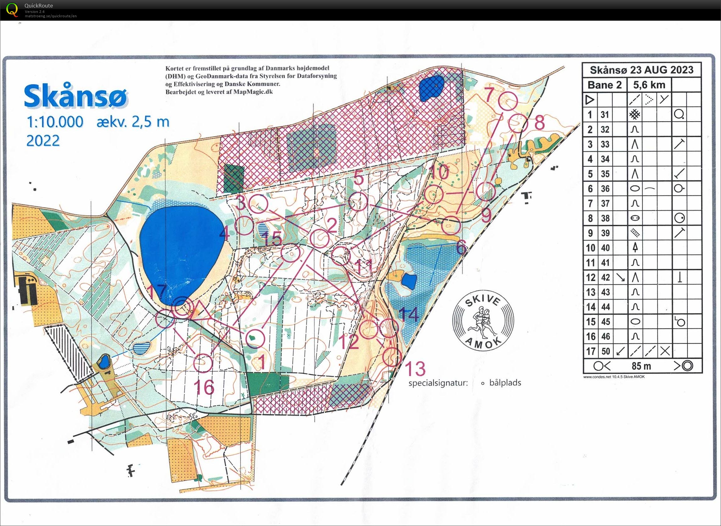 Skånsø, ViKaSki, Bane 2 (2023-08-23)