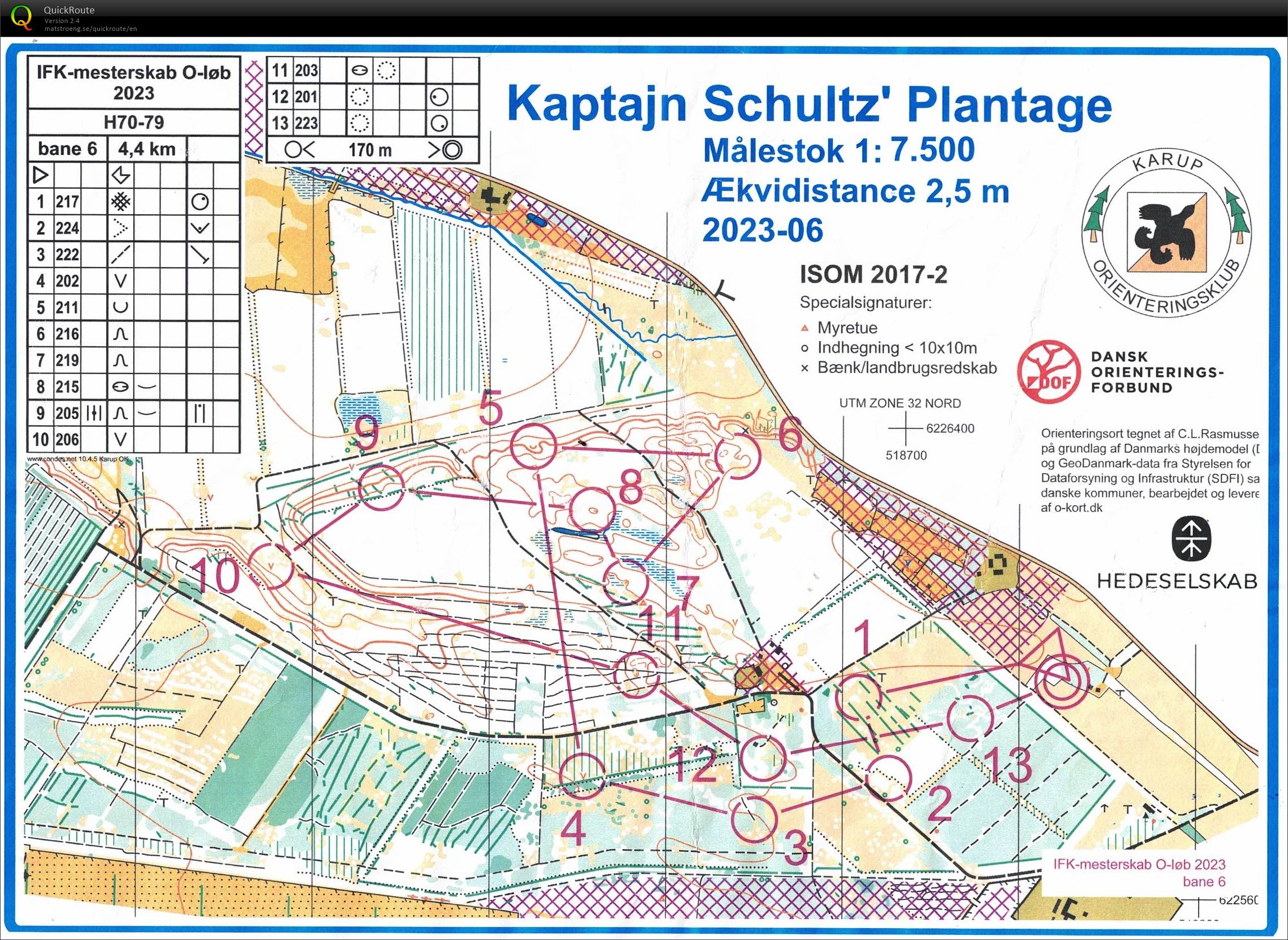 Kaptajn Schultz Plantage, IFK mesterskab, H70 (26.09.2023)