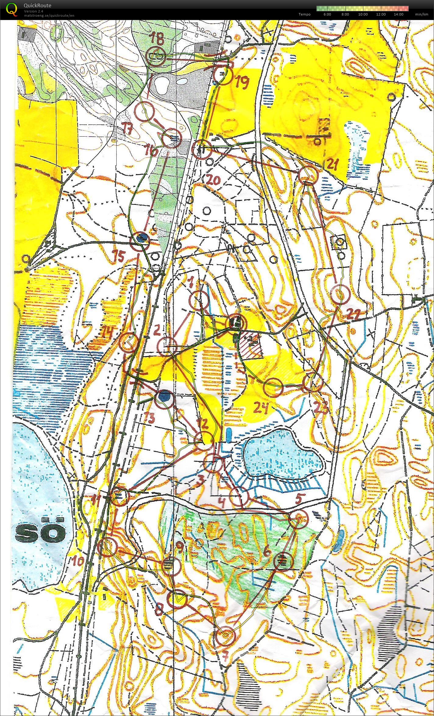 Rold Brændeskov - bane 1 - 6,9 km. (01/01/2014)