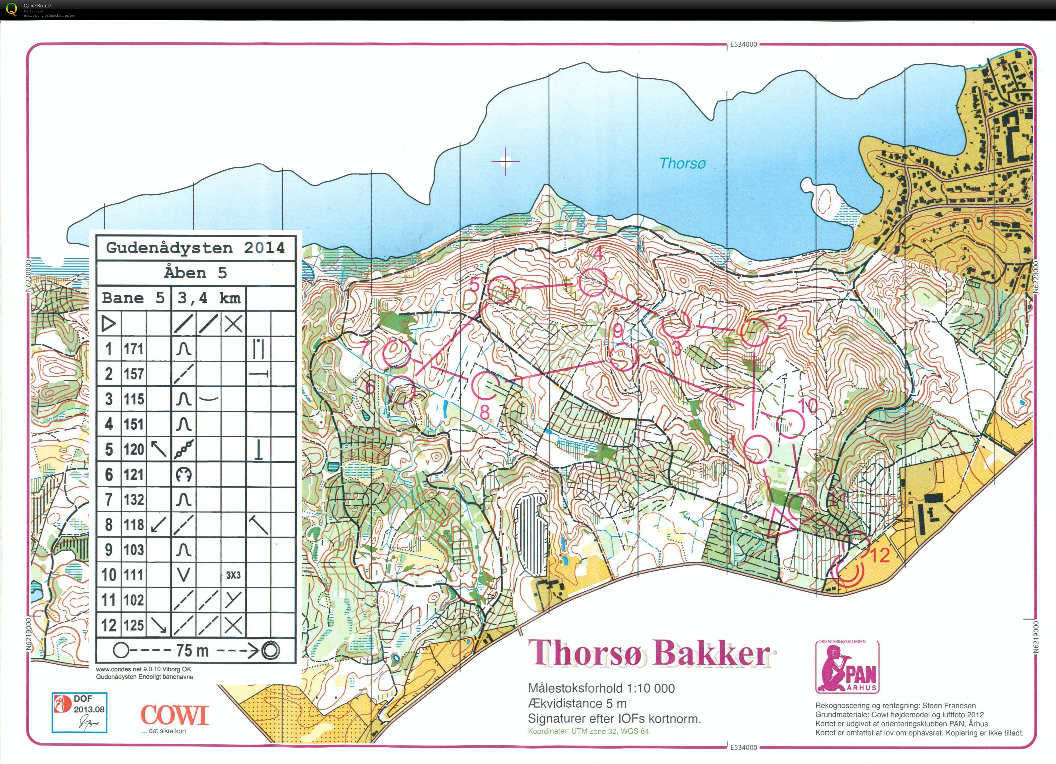 Thorsø Bakker, bane Åben 5, Pia Gade, 130414 (13/04/2014)