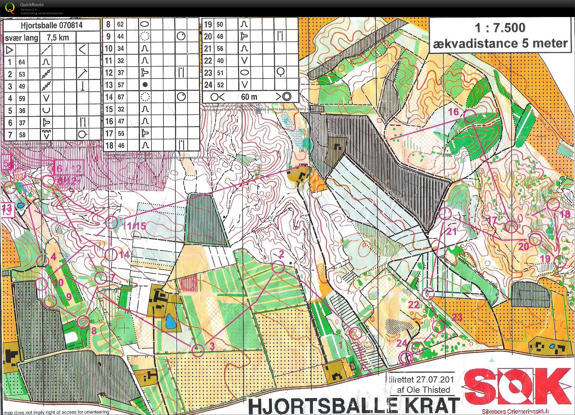 Hjortballe Krat - bane 1 (07-08-2014)