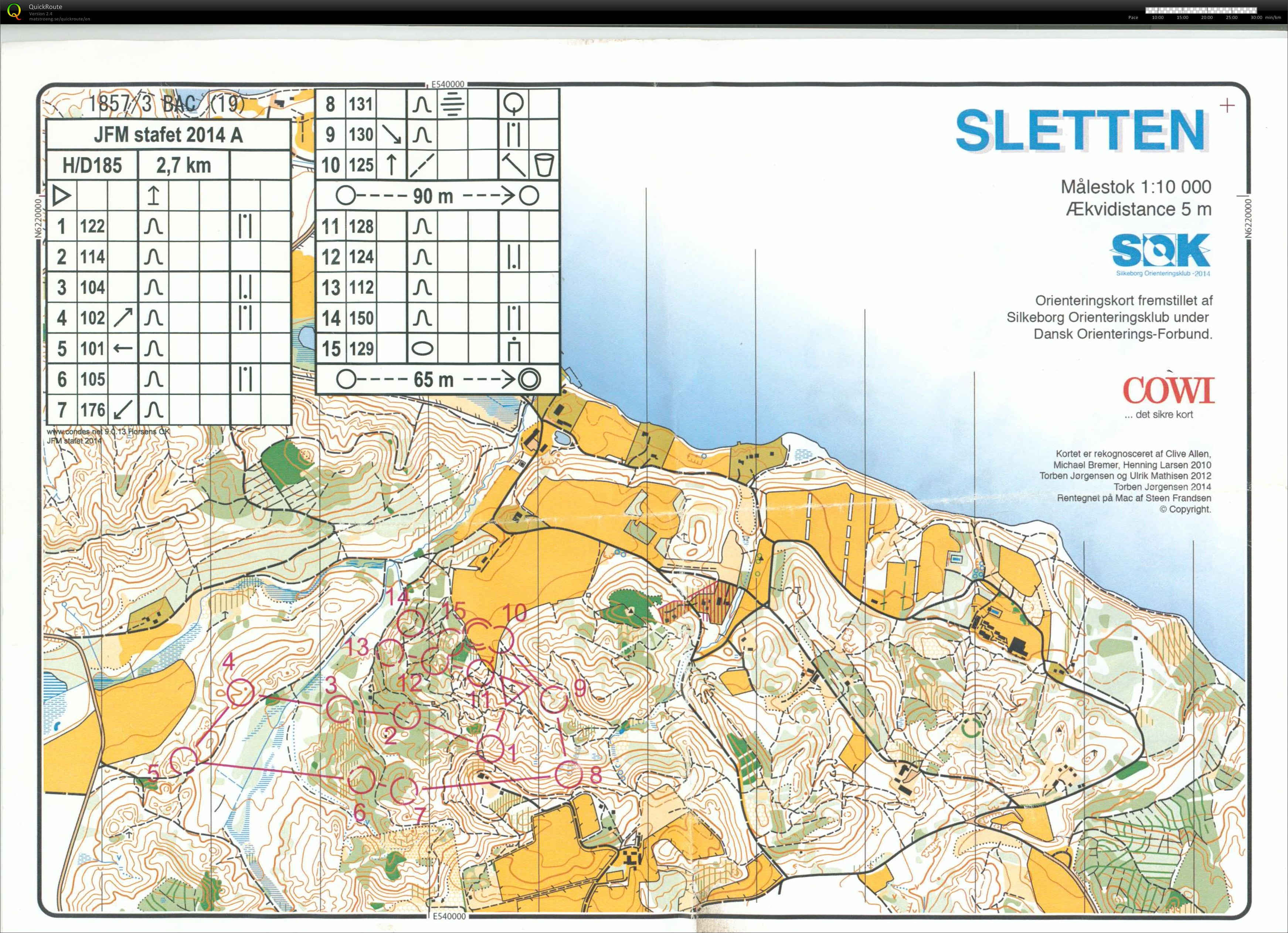 Sletten JF stafet, DH/185 Bane 3, Pia Gade, 160814 (16/08/2014)