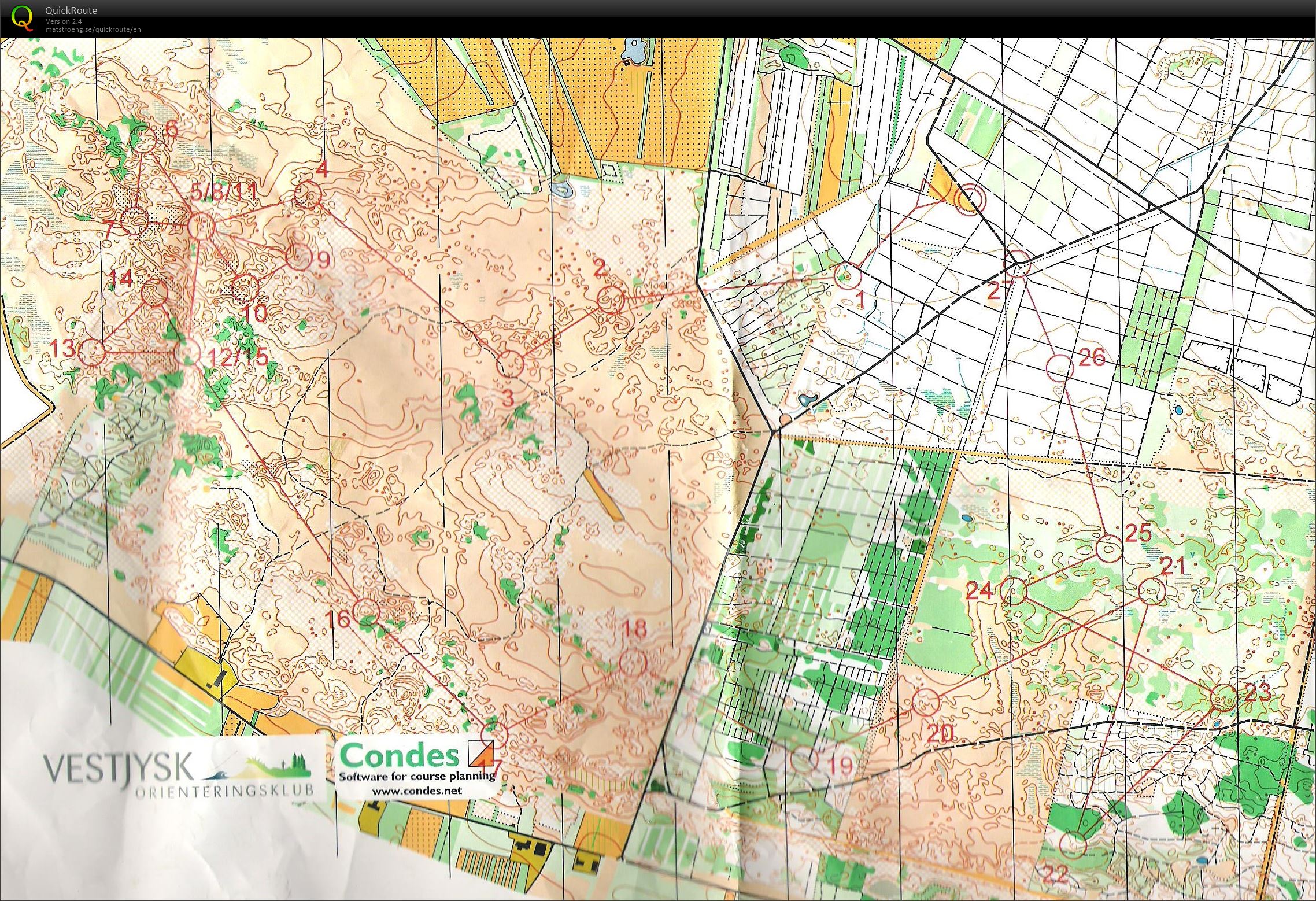 Stråsø Vest - Bane 1 - 9,2 km. (09/09/2014)