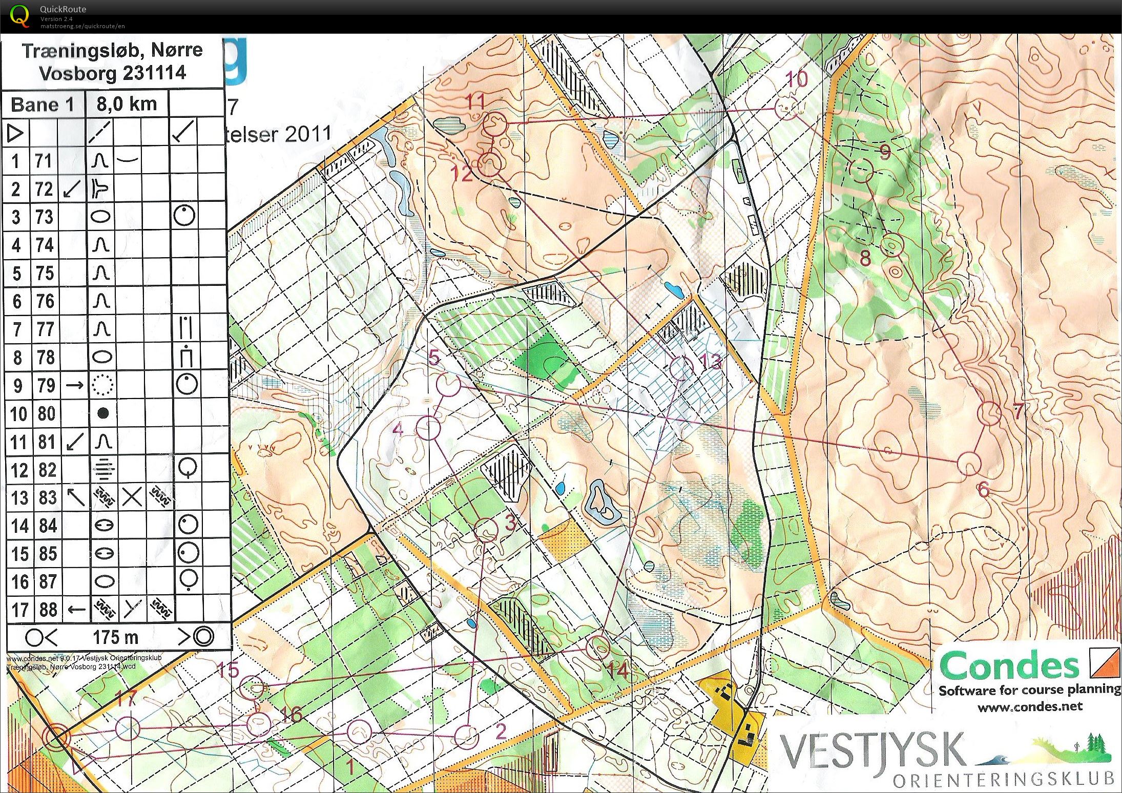 Nr. Vosborg Plantage - bane 1 (23-11-2014)