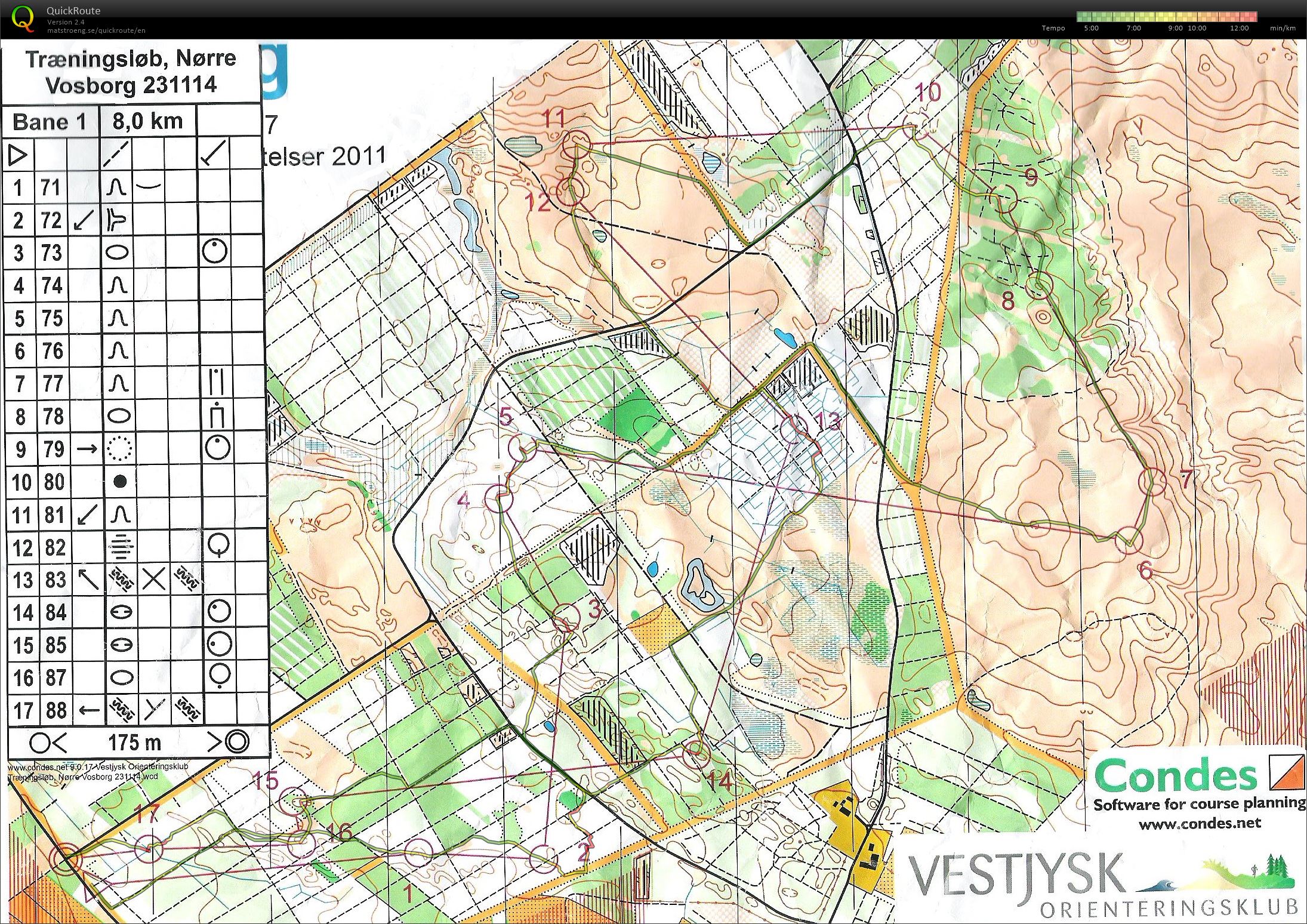 Nr. Vosborg Plantage - bane 1 (23/11/2014)