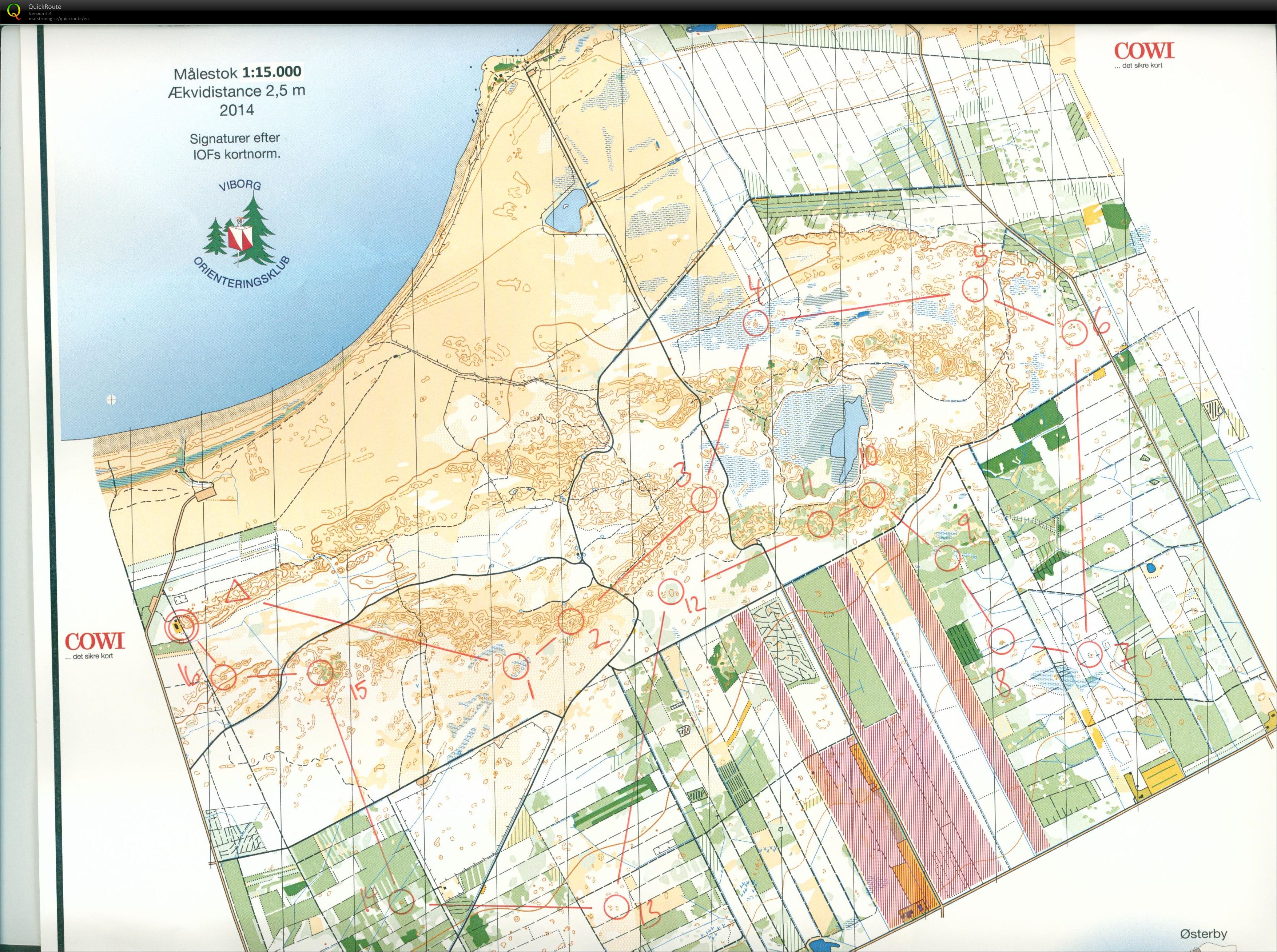 Læsø, Novemberkampen, Bane 9.9 km, Pia Gade, 291114 (29/11/2014)