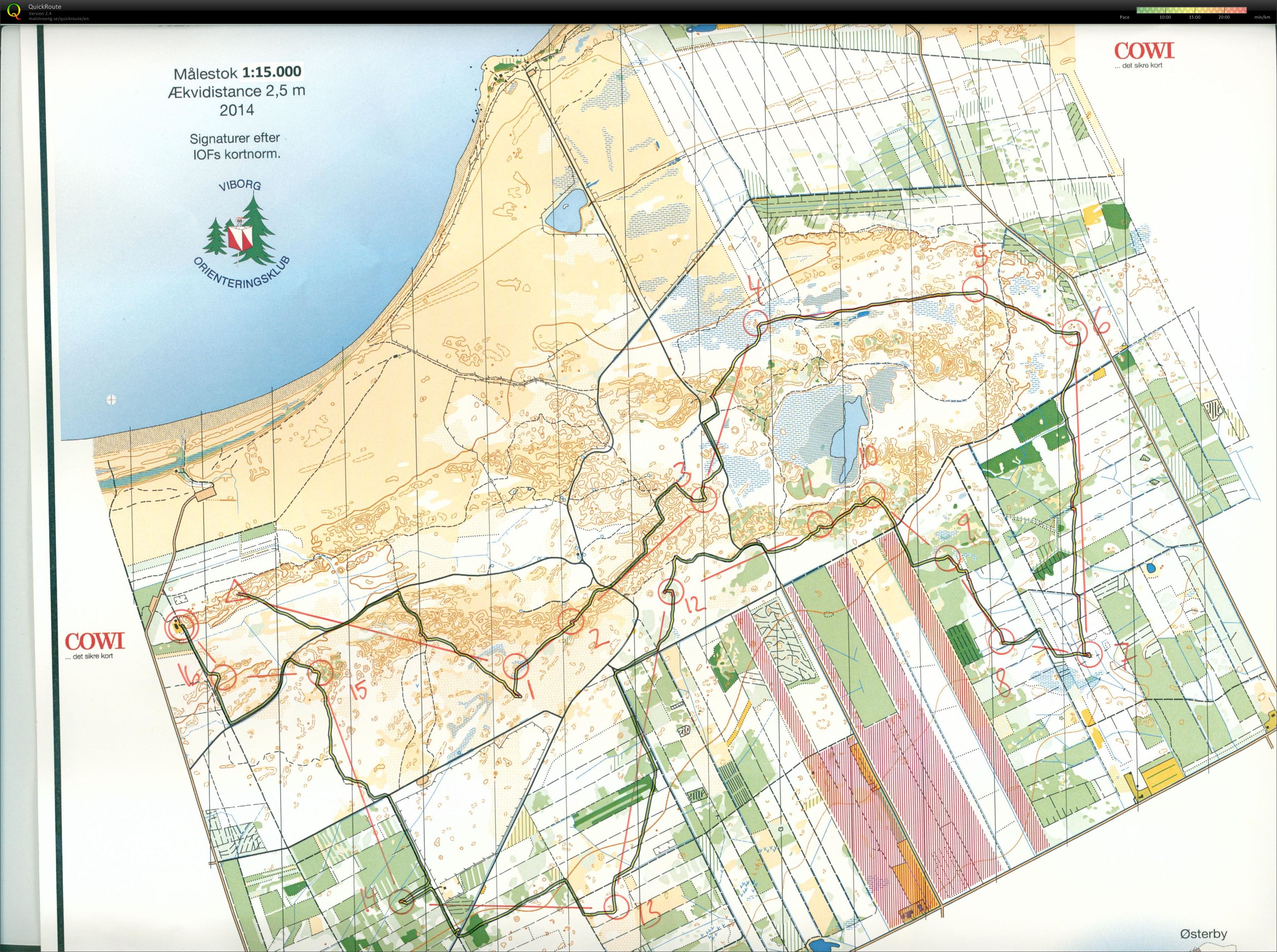 Læsø, Novemberkampen, Bane 9.9 km, Pia Gade, 291114 (29/11/2014)