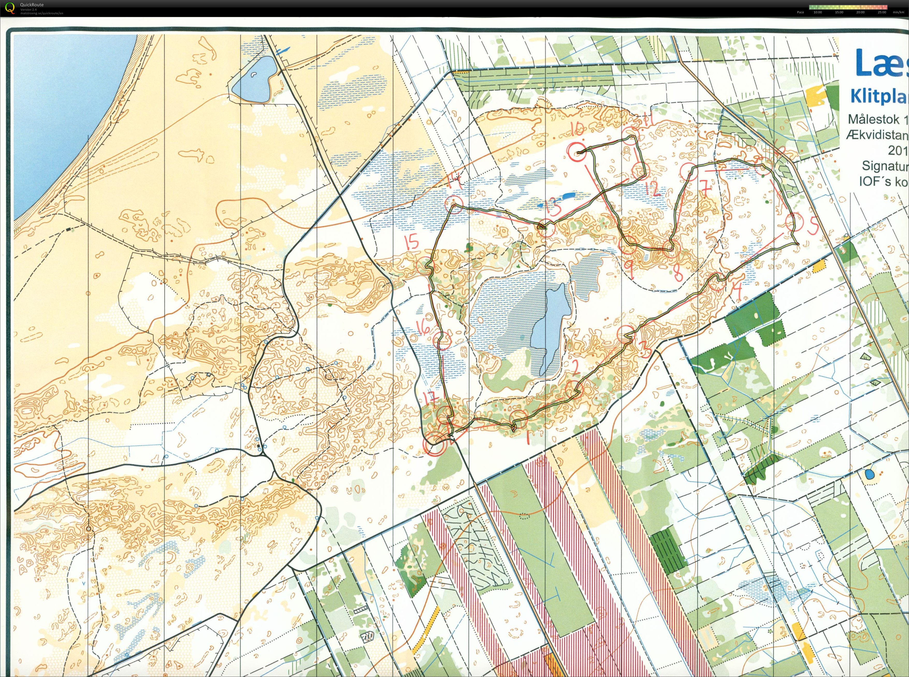 Læsø, Følgeløb Novemberkampen, Bane 4,3 km, Pia Gade, 301114 (2014-11-30)