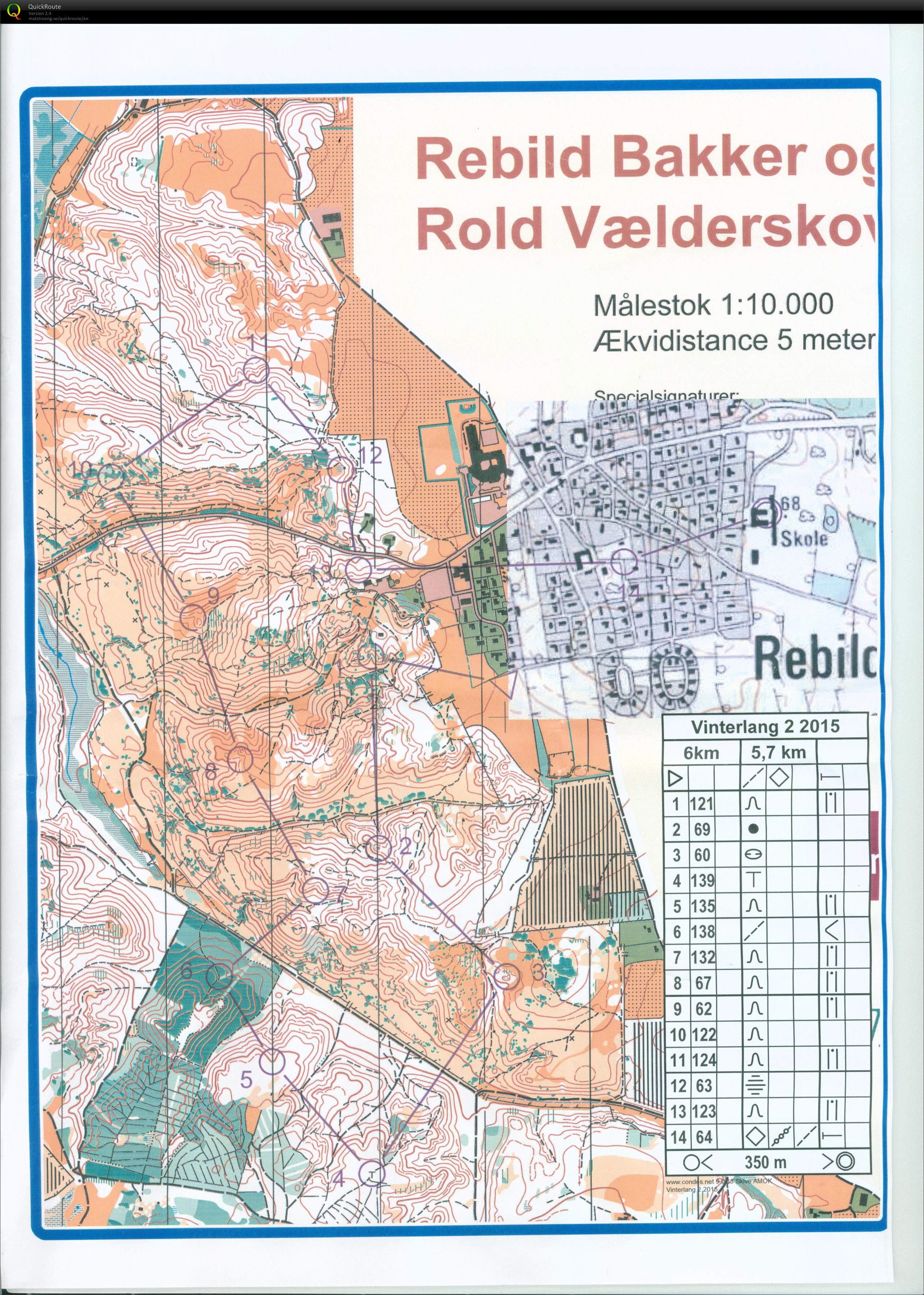 Rebild Bakker, Langdistance 2, 6 km, Pia Gade, 250115 (25-01-2015)